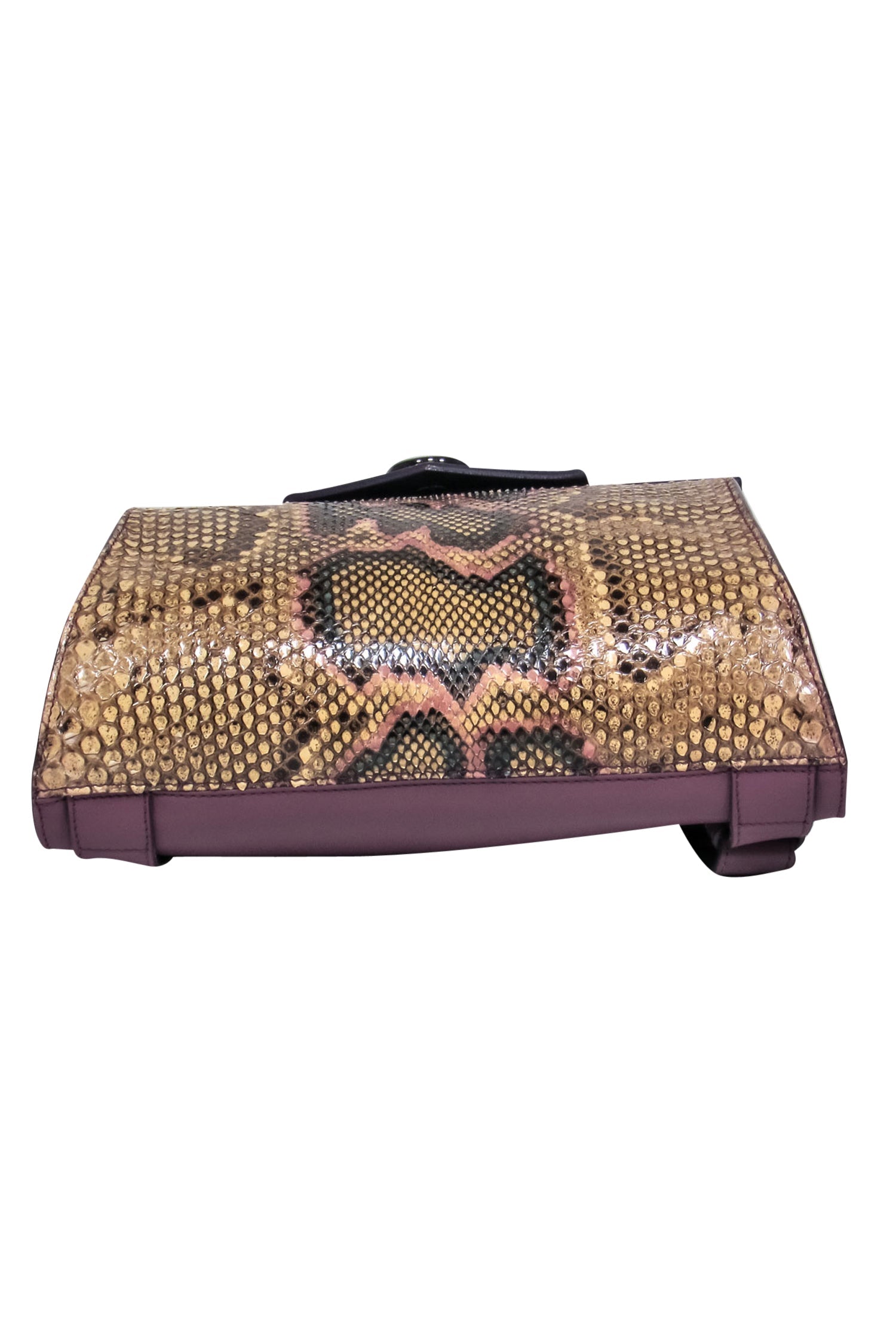 Reece Hudson's Mauve and Tan Snake Print Adventure Backpack