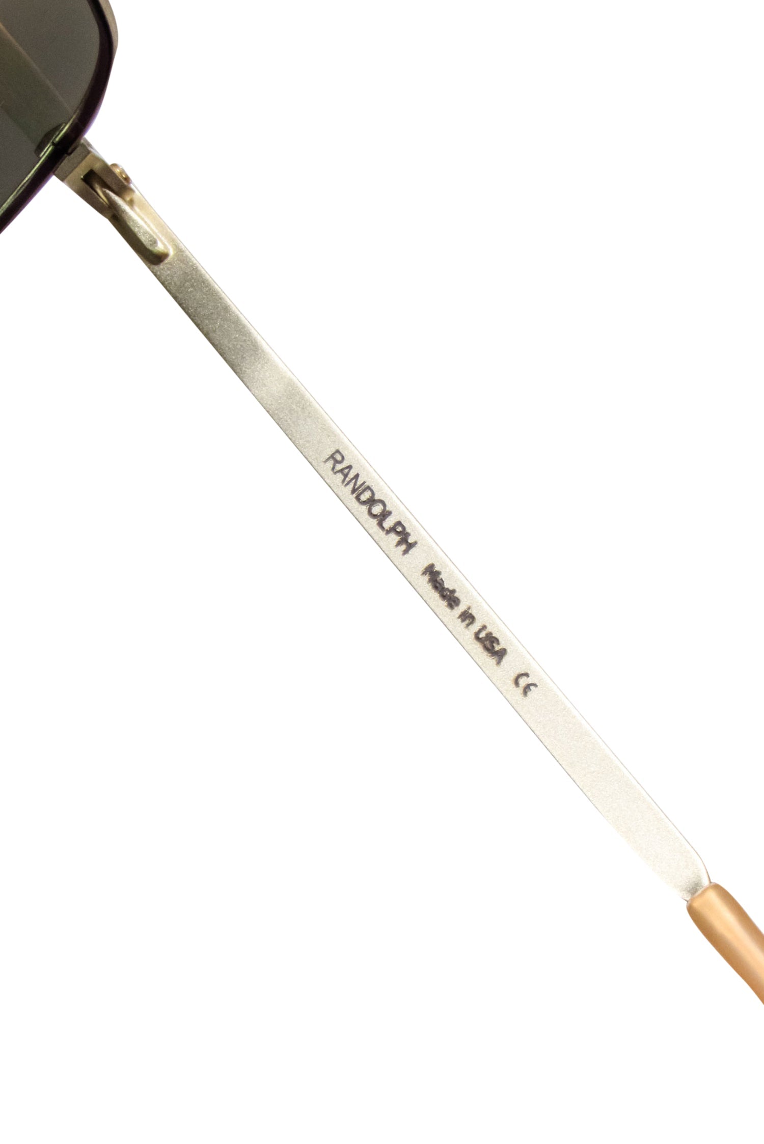 Randolph Gold Frame Aviator Sunglasses with Stunning Blue Lenses