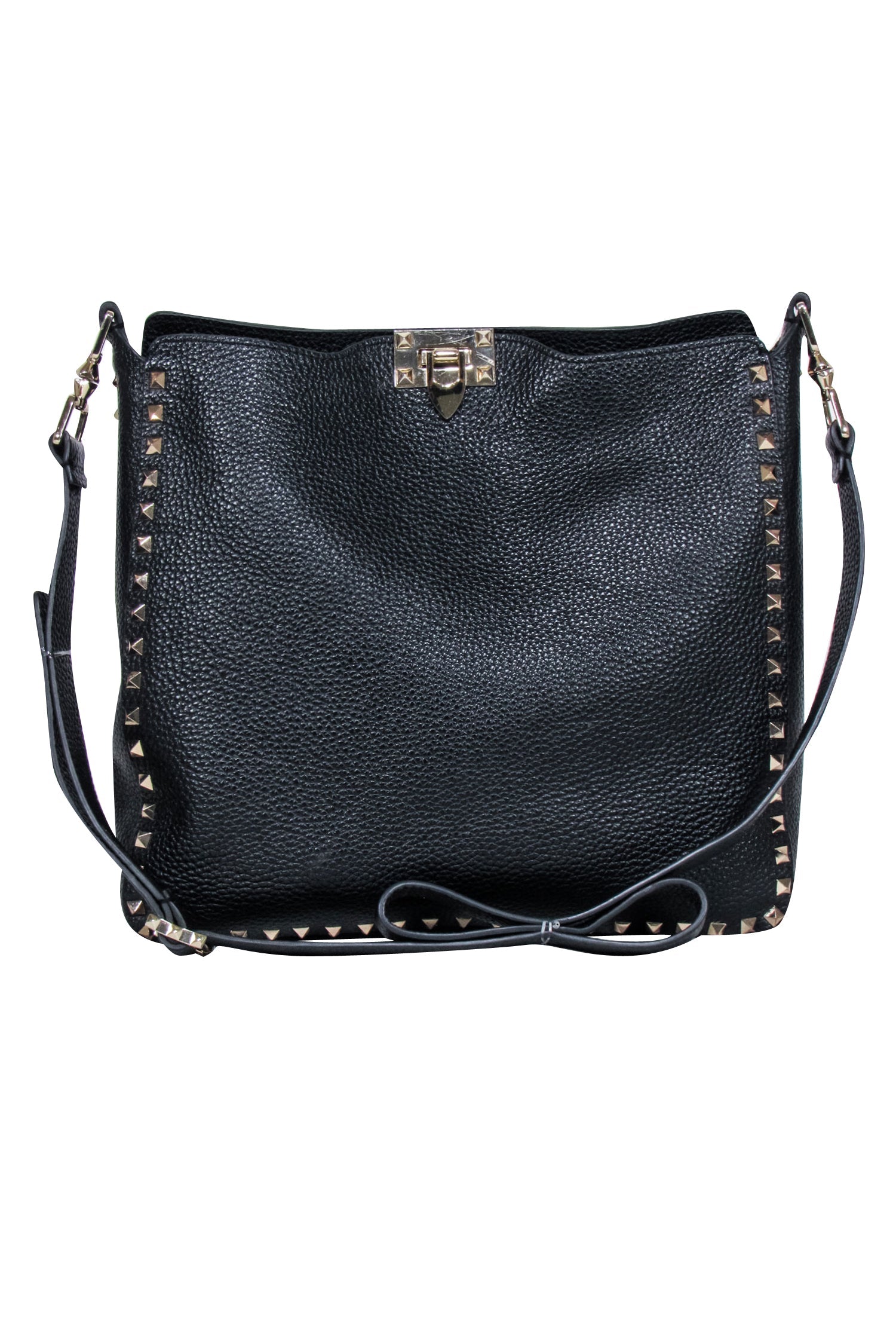 Valentino Black Pebbled Leather Rockstud Crossbody: The Ultimate Festival Must - Have