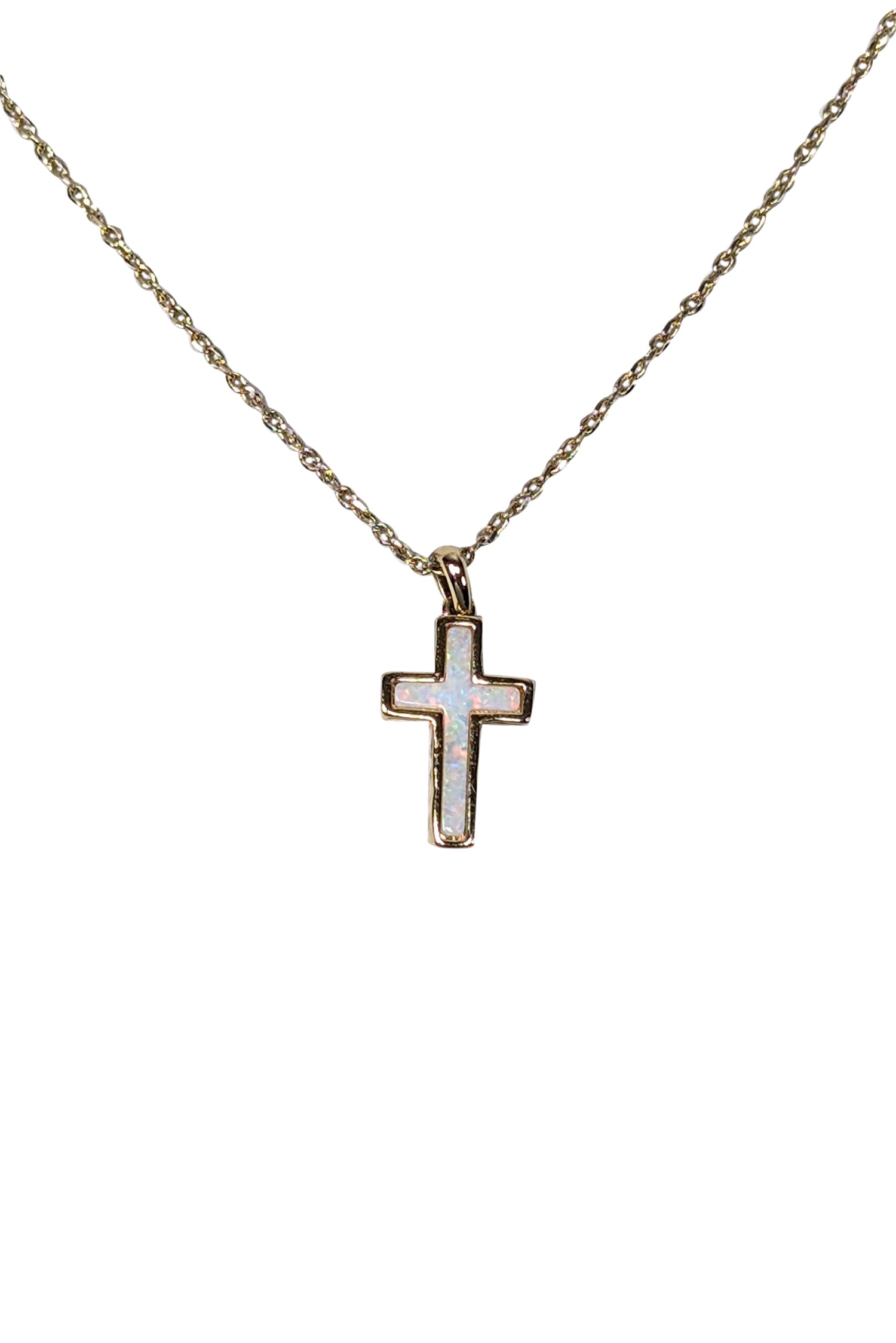 Kendra Scott's Stunning Gold-Chain Opal Cross Necklace