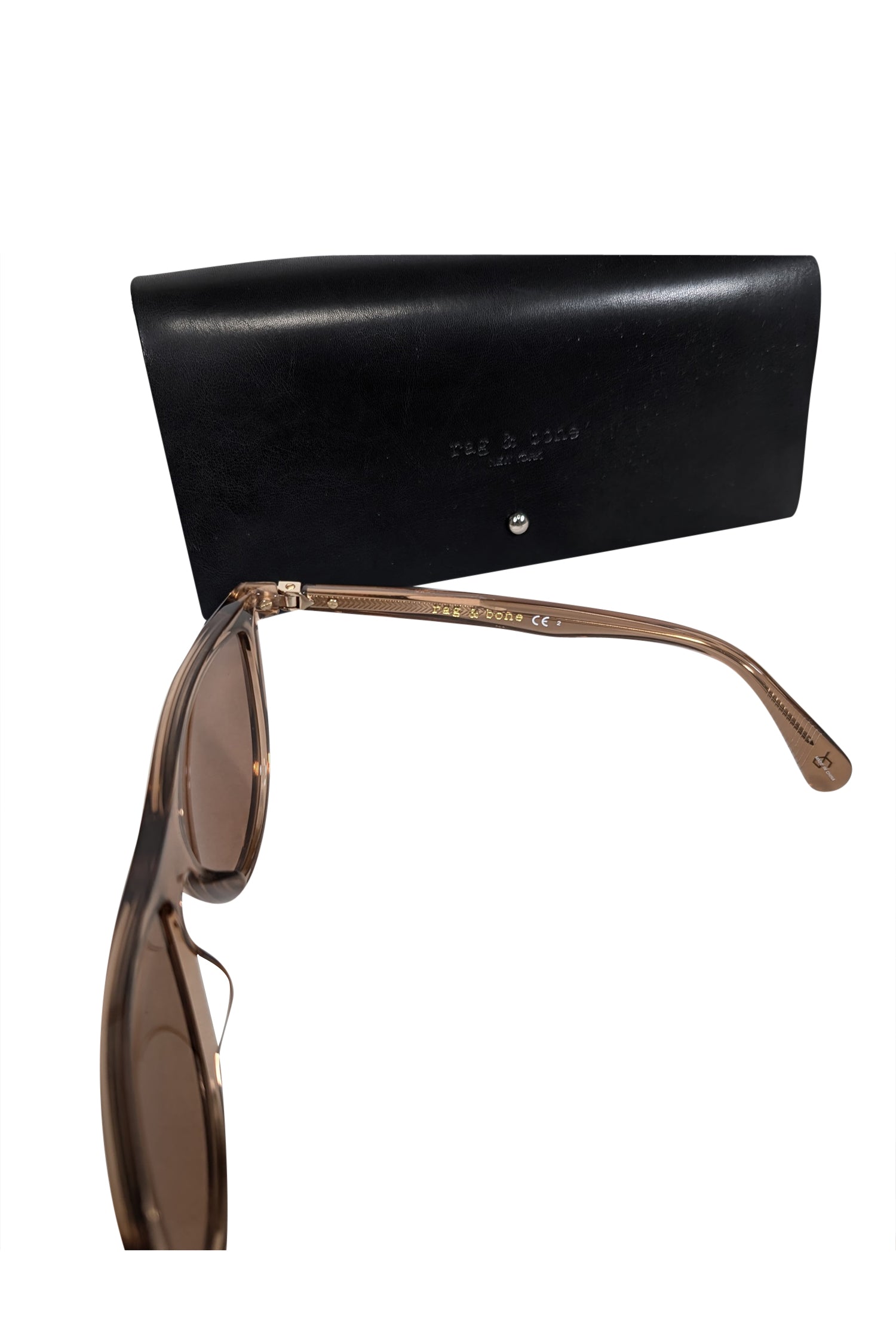 Rag & Bone Tan Translucent Sunglasses - A Trendy Vacation Essential