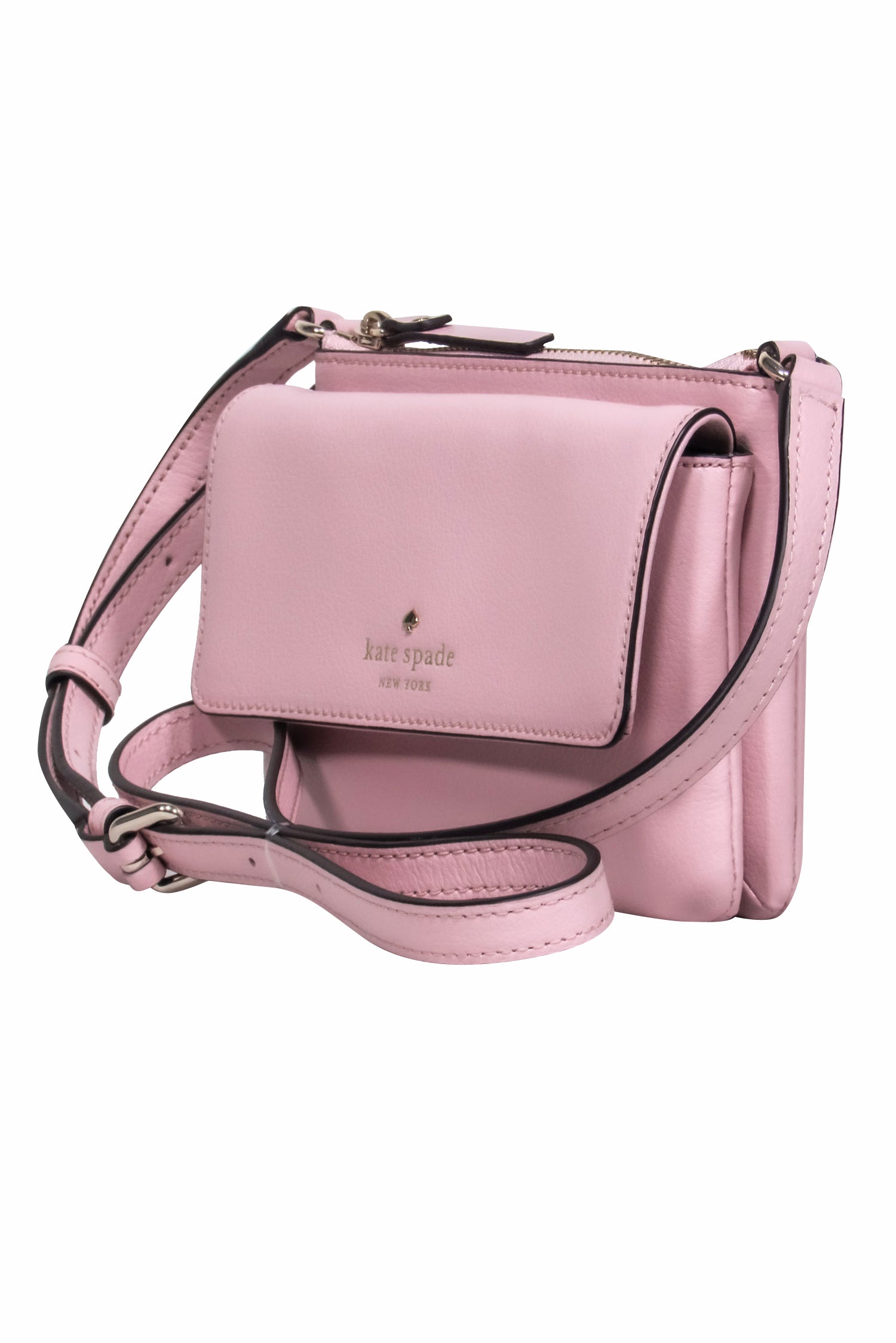 Kate Spade Blush Beauty: Fold-Over Crossbody with Zipper