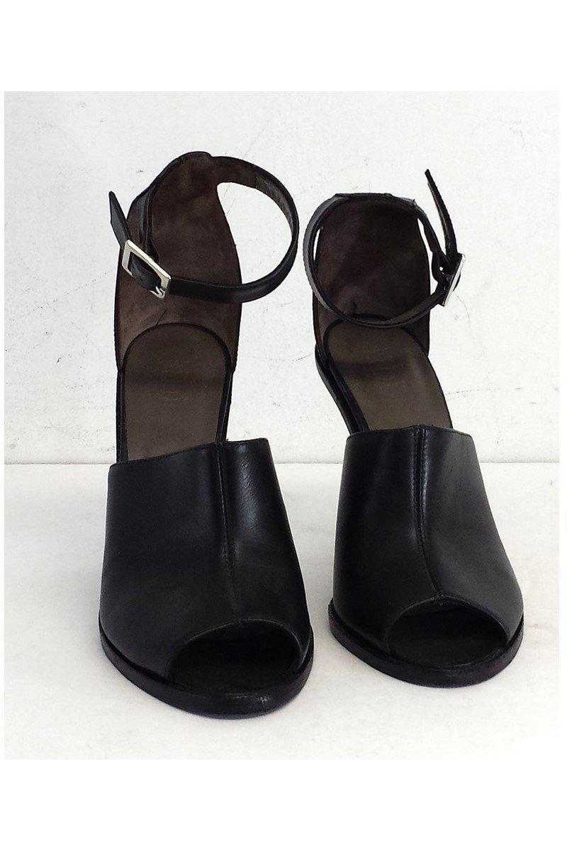Gorgeous Tibi Black Leather Heels - Size 7! Grab Yours Now!