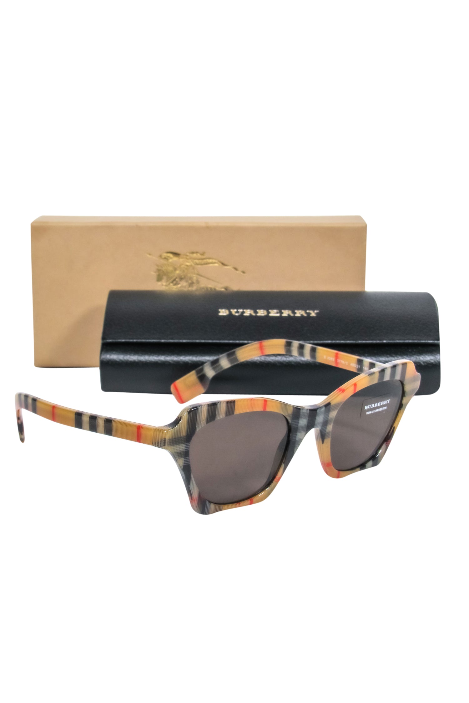 Burberry Tan Tartan Square Sunglasses: A Fashion Statement
