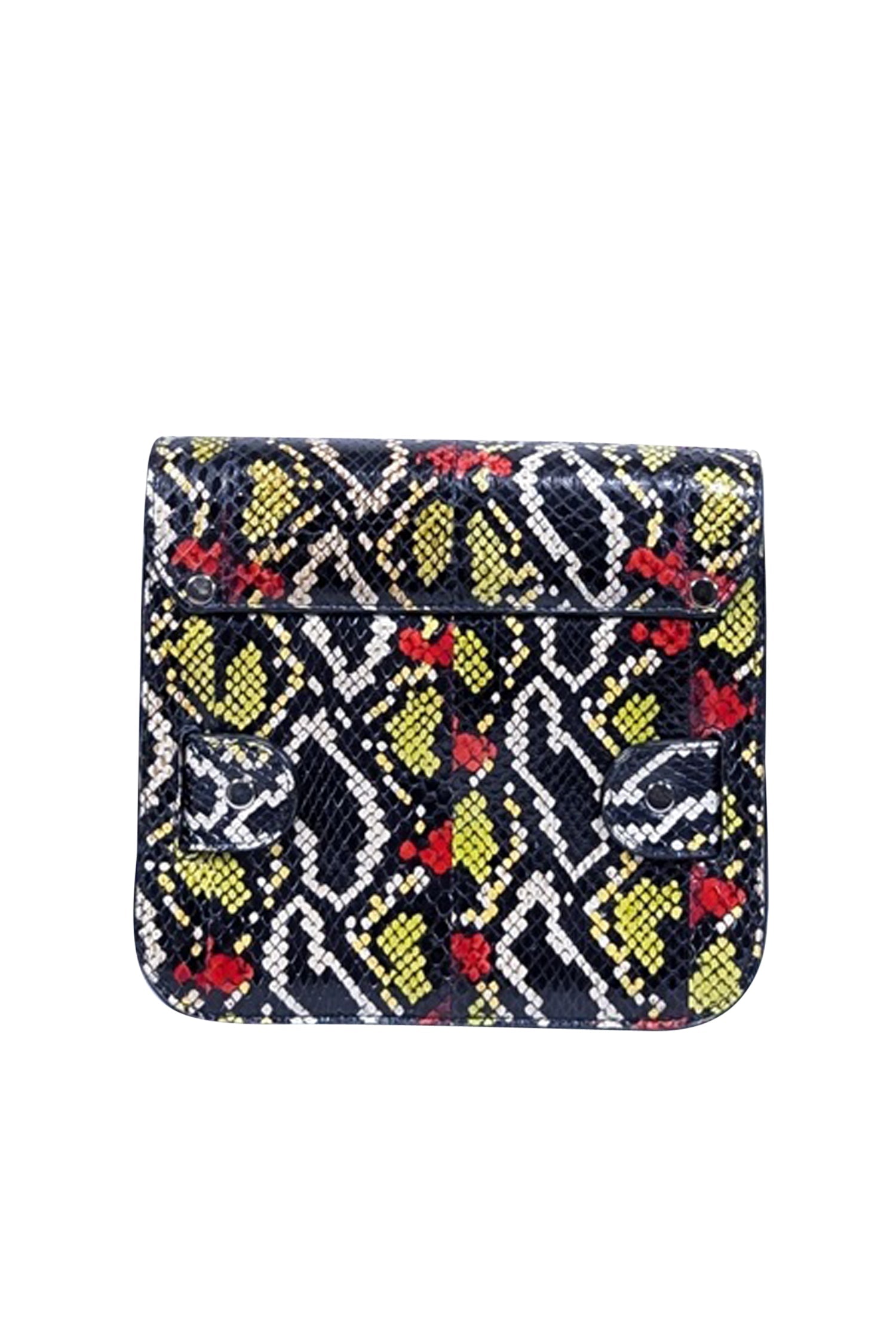 Proenza Schouler - Exquisite Black & Multi - Color Snake Skin Print Crossbody Bag