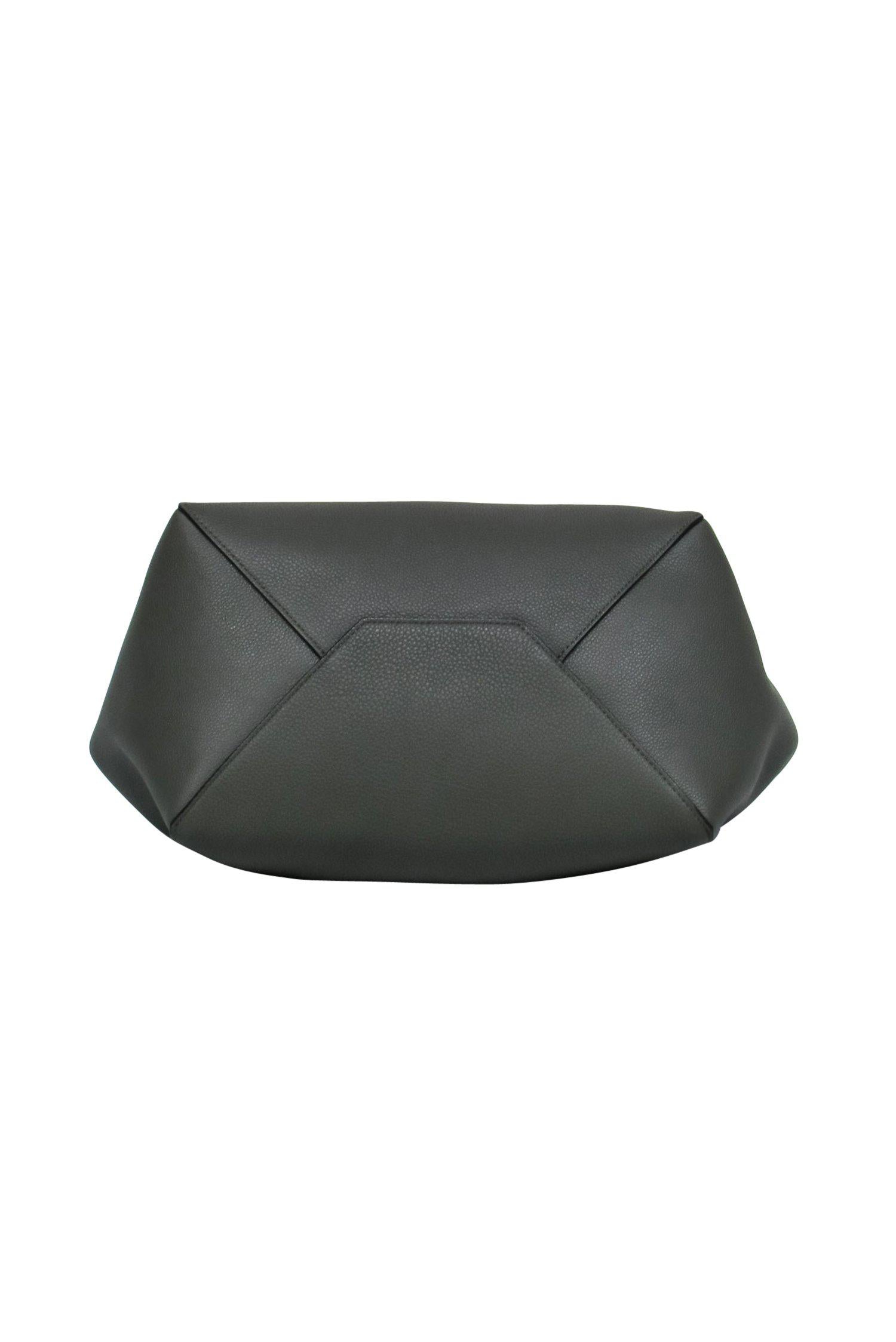 Celine Olive Green Pebbled Leather Tote - The Epitome of Style