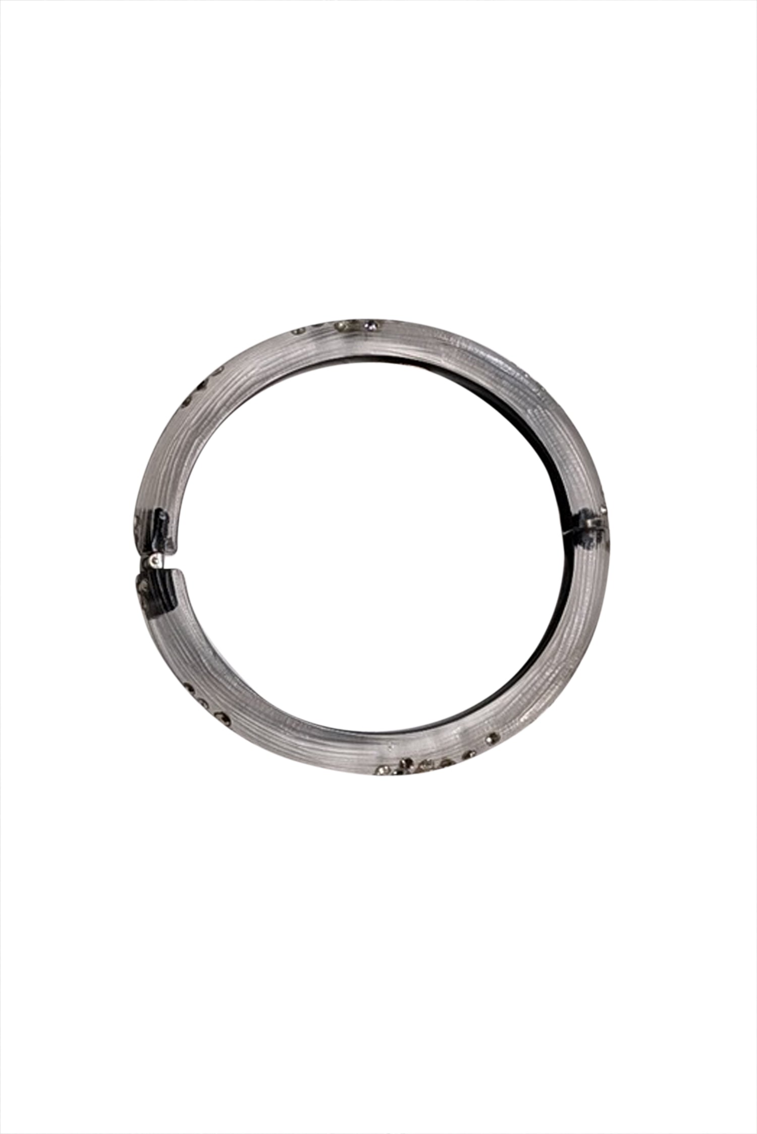 Alexis Bittar's Stunning Black Lucite Rhinestone Bracelet