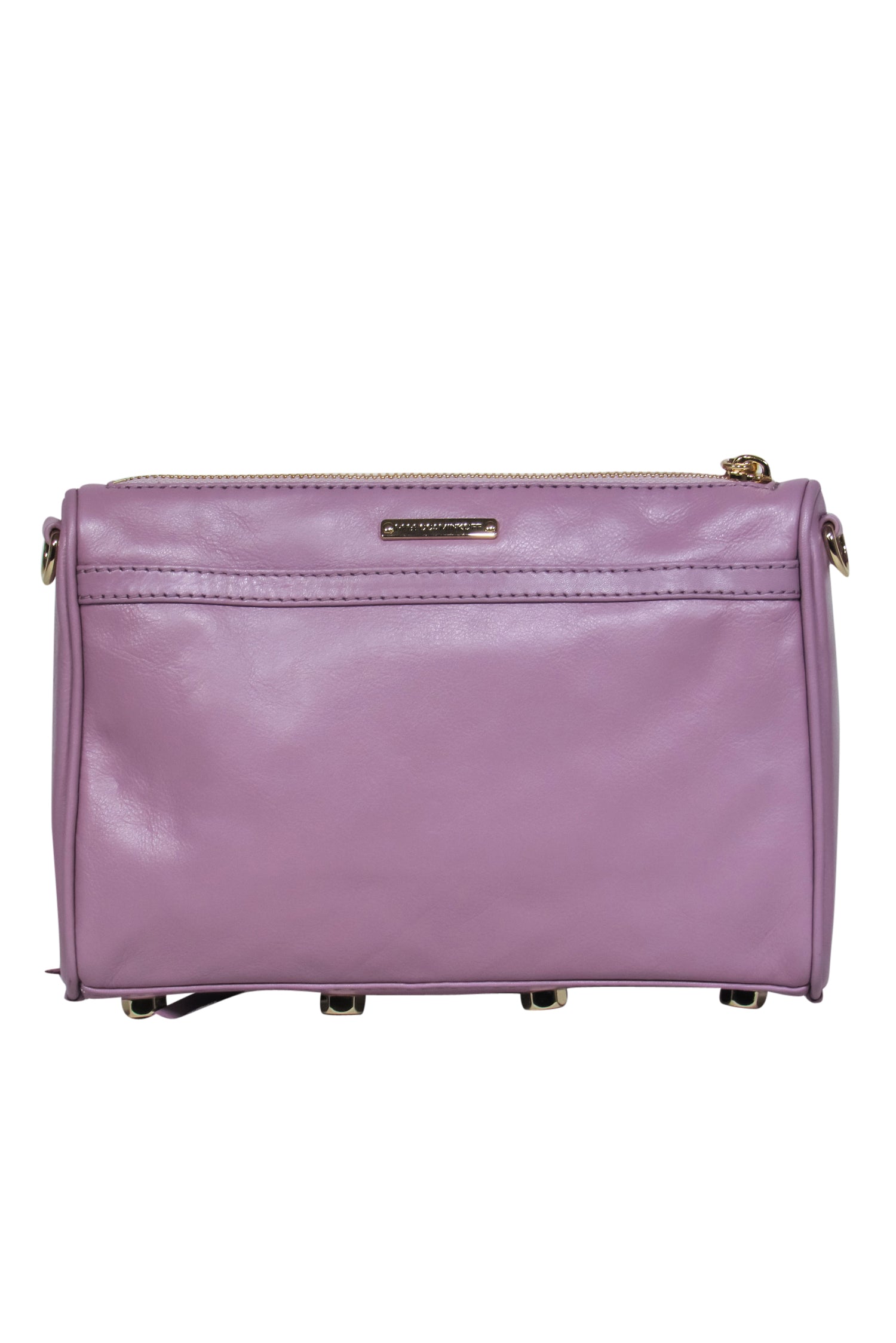 Rebecca Minkoff Lavender Dreamy Leather Crossbody with Lobster Claw Clasp