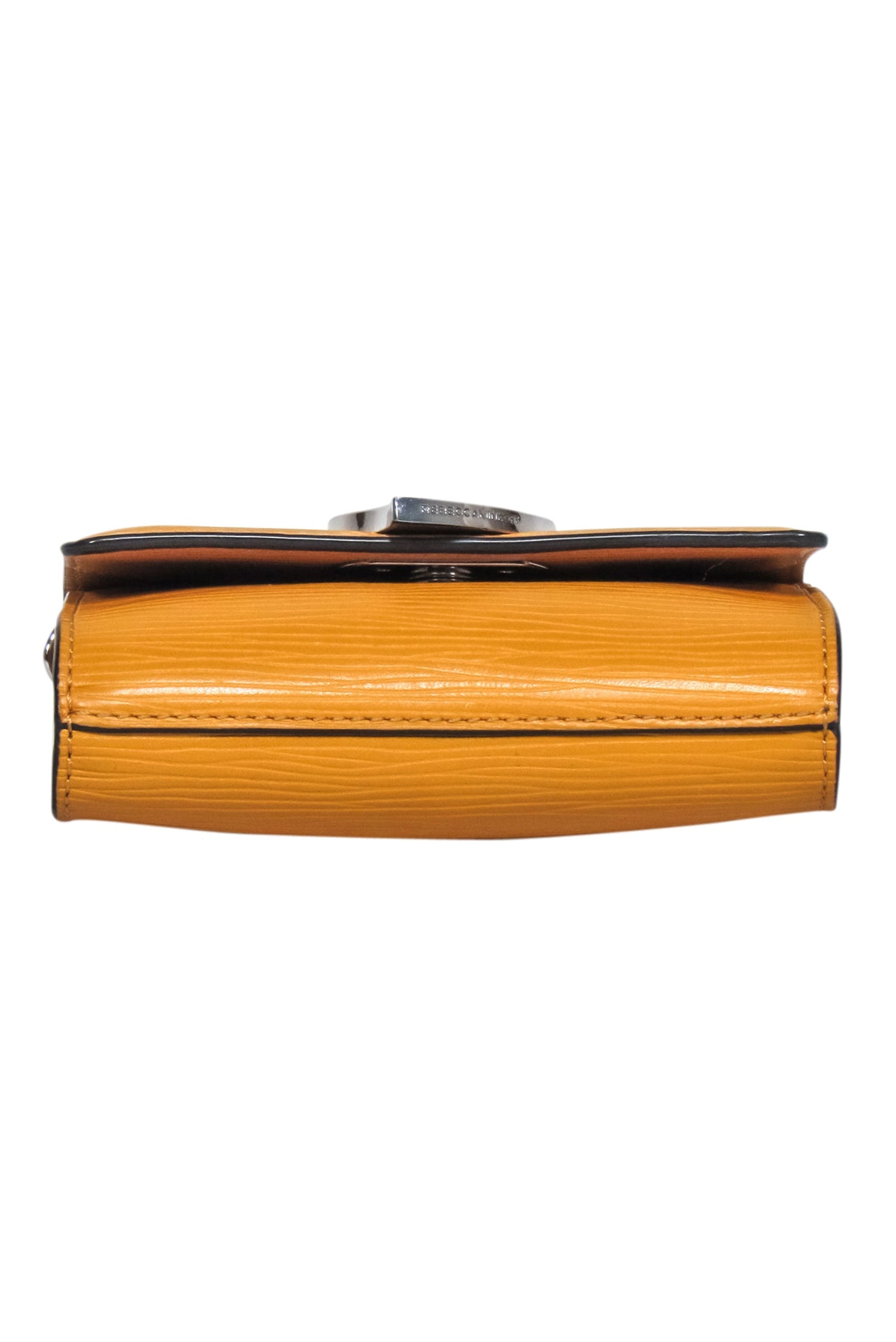 Rebecca Minkoff Mustard Yellow Heart - Front Chic Crossbody Bag
