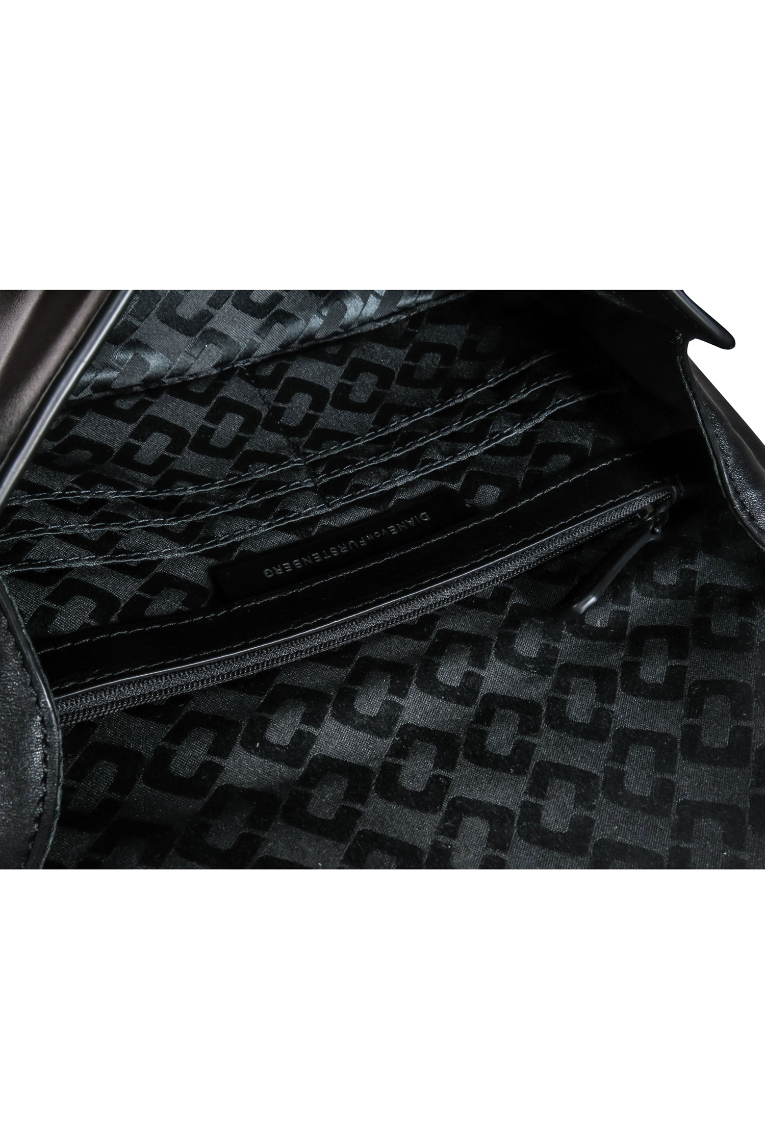 Diane von Furstenberg - Rocker Chic Black & Gunmetal Leather Clutch