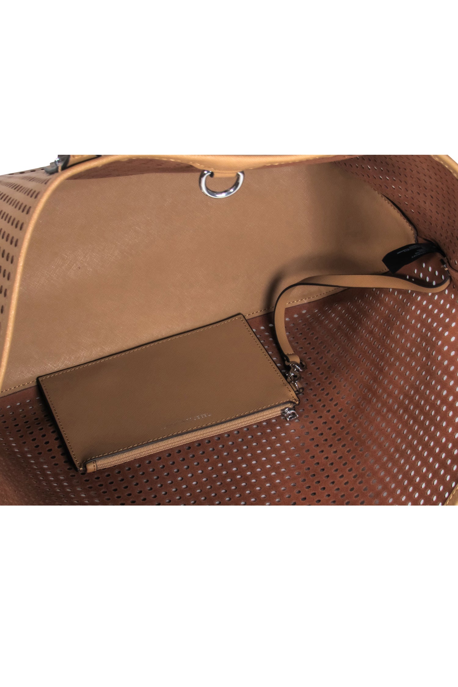 Rebecca Minkoff Tan Laser - Holed Tote Bag: Perfect for Summer!