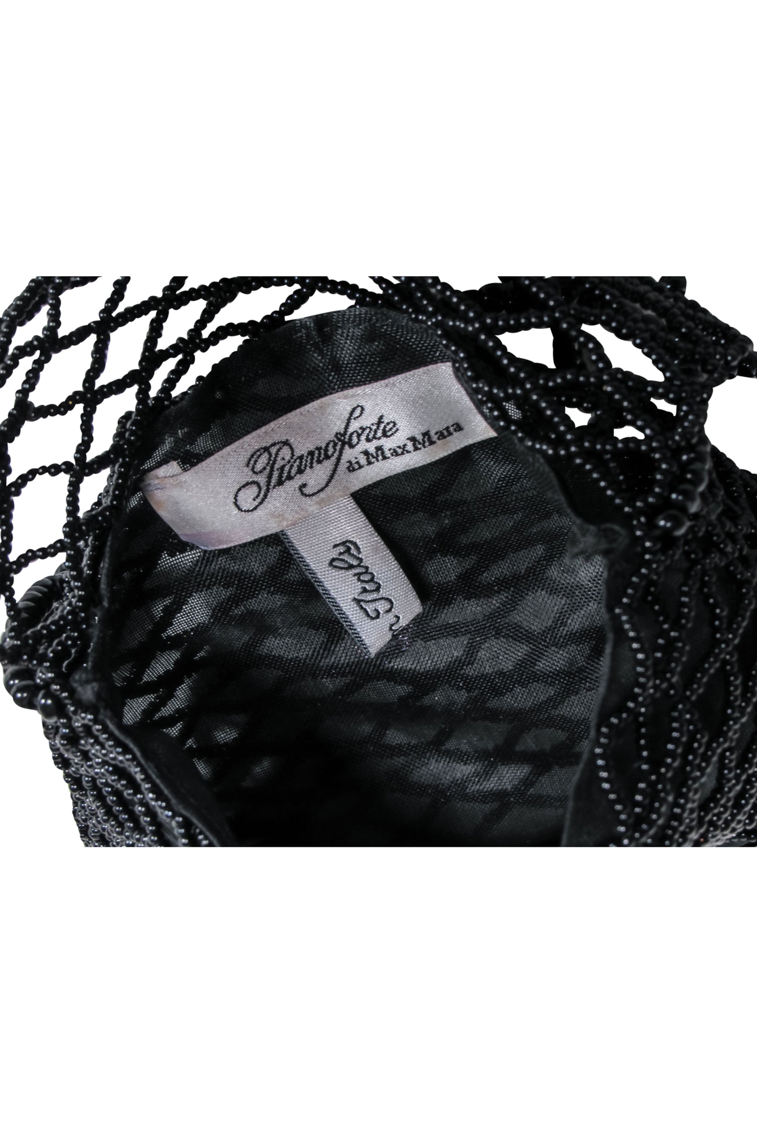 Max Mara Pianoforte Vintage Black Beaded Mini Crossbody Bag: A Timeless Accessory