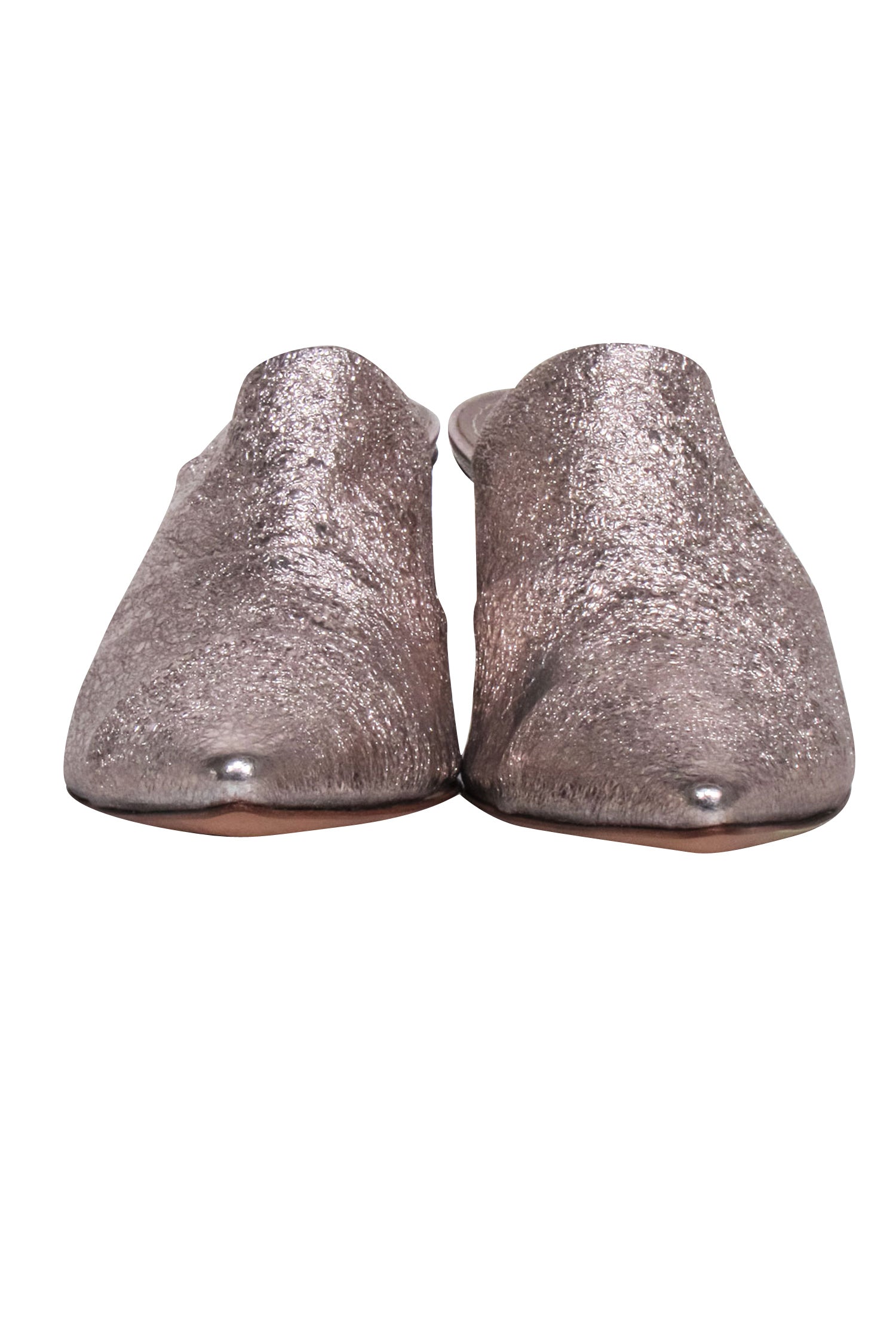 AGL Rose Gold Leather Mule Heels - Size 8.5 - Irresistible Date Night Essential