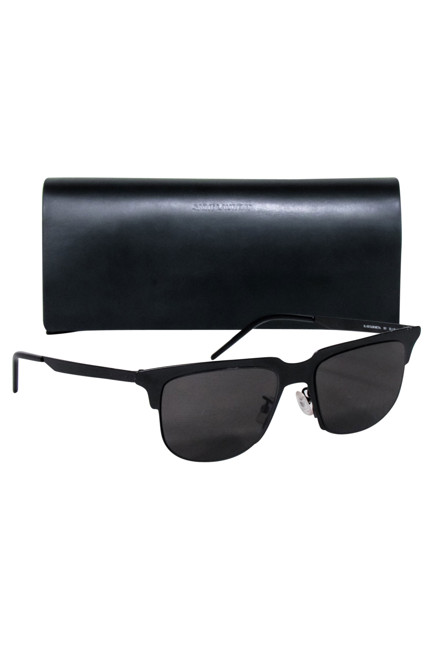 Yves Saint Laurent - Stunning Black Metal Slim Sunglasses