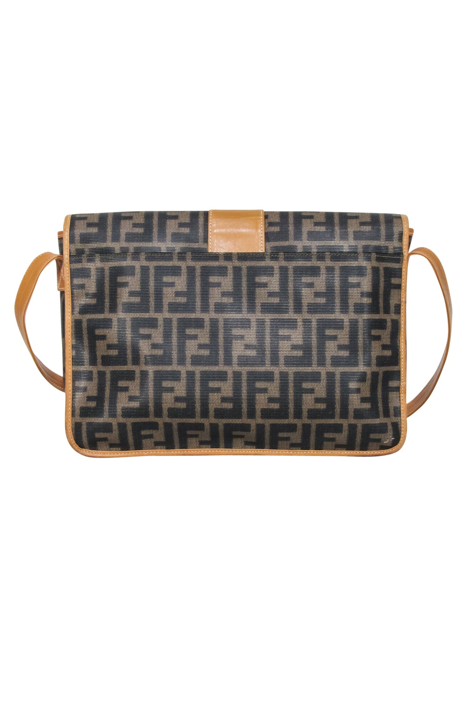 Fendi Brown Monogram Vintage Messenger Shoulder Bag - A Fashion Icon