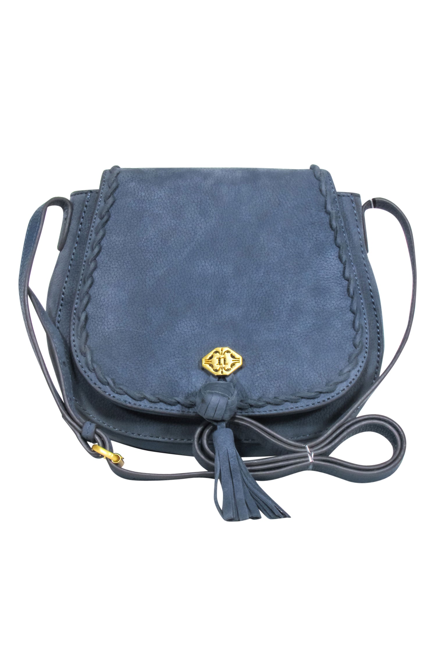 Nanette Lepore - Enchanting Denim Blue Pebbled Leather Santa Ana Crossbody Bag