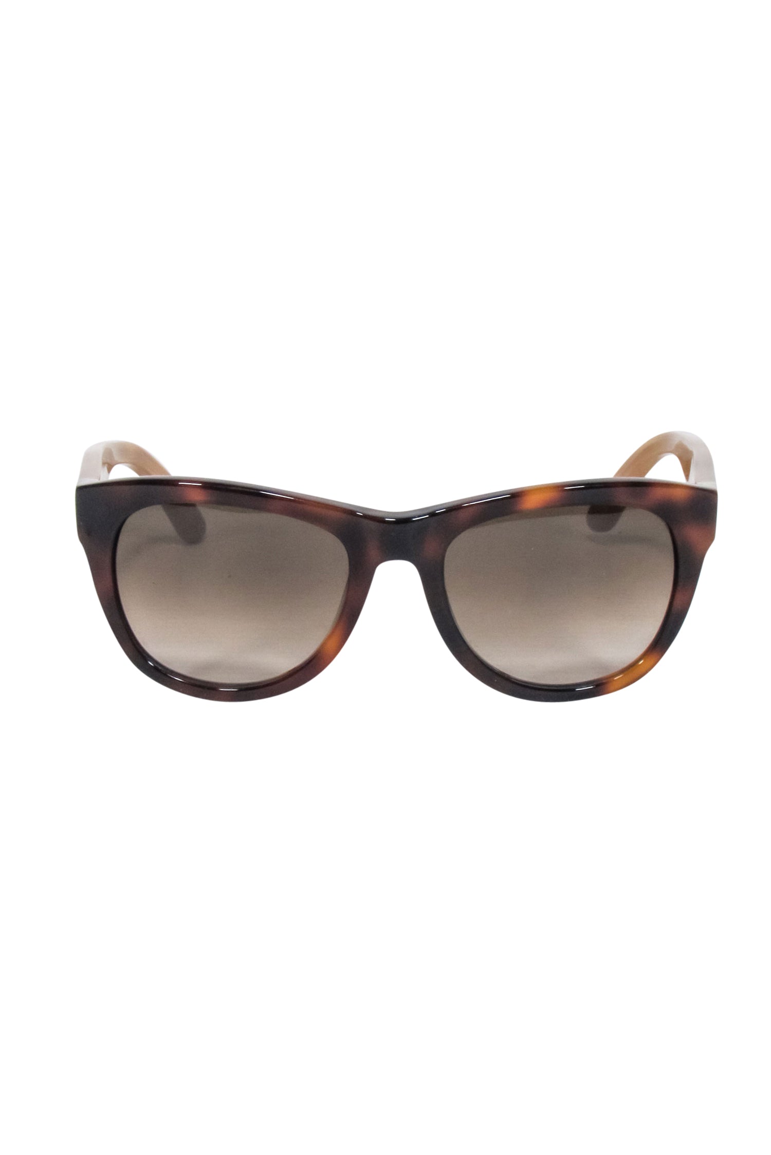 Ferragamo Stylish Brown Tortoise Front Sunglasses