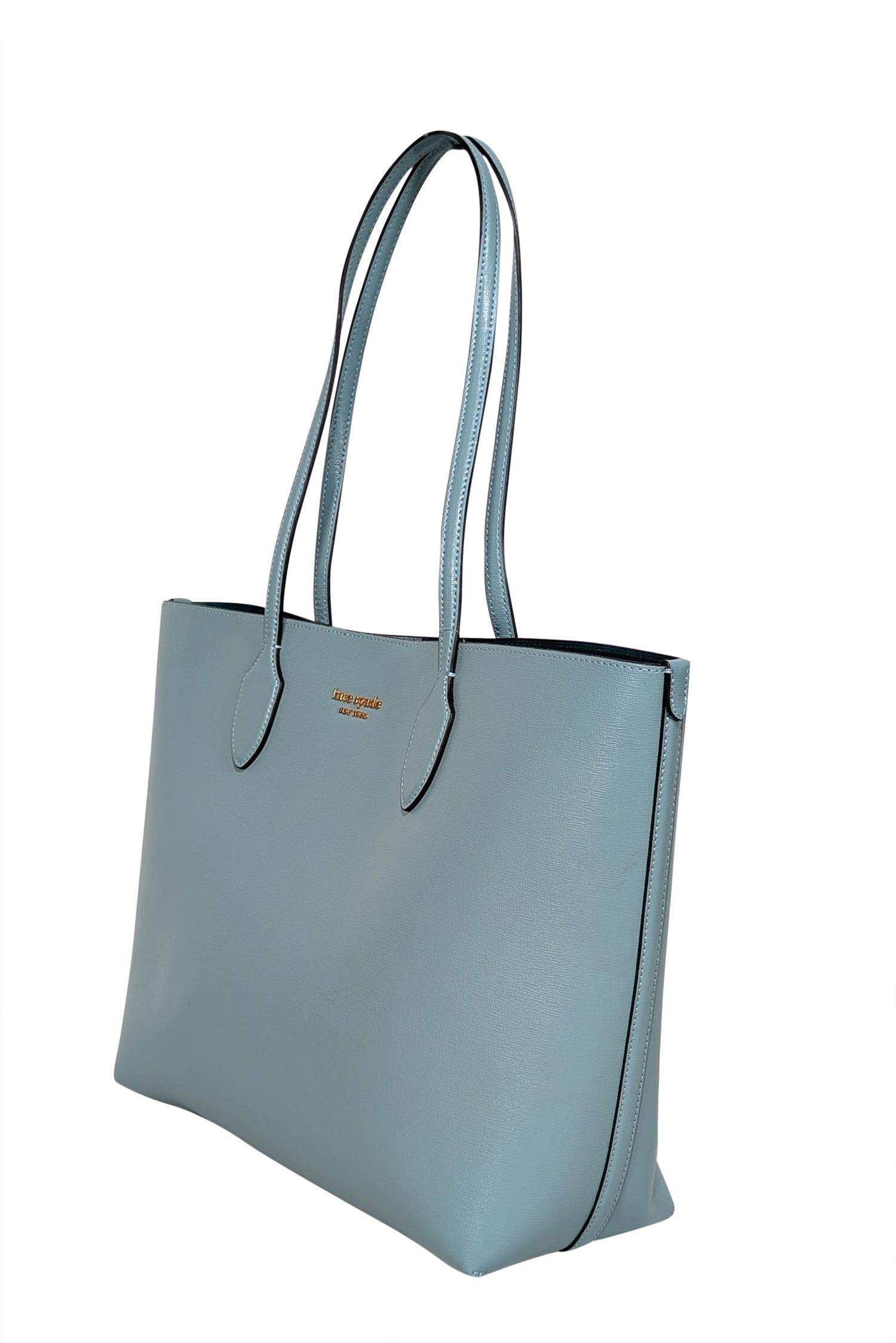 Kate Spade Light Aqua Blue Tote Bag with Detachable Wristlet - A Stylish Spring Essential