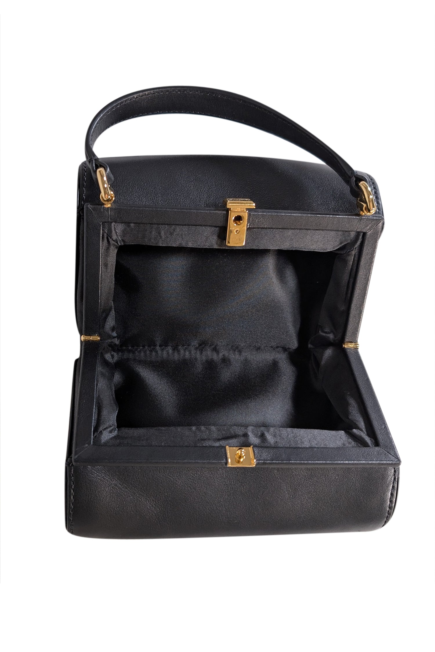 Moschino - Exquisite Black Leather Heart - Shaped Crossbody Bag
