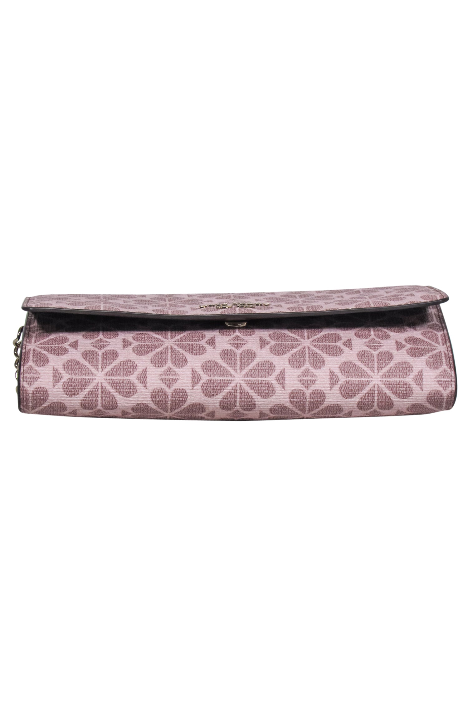 Kate Spade Blush Pink Spade Print Fold-Over Crossbody Wallet Bag - A Fashion Statement
