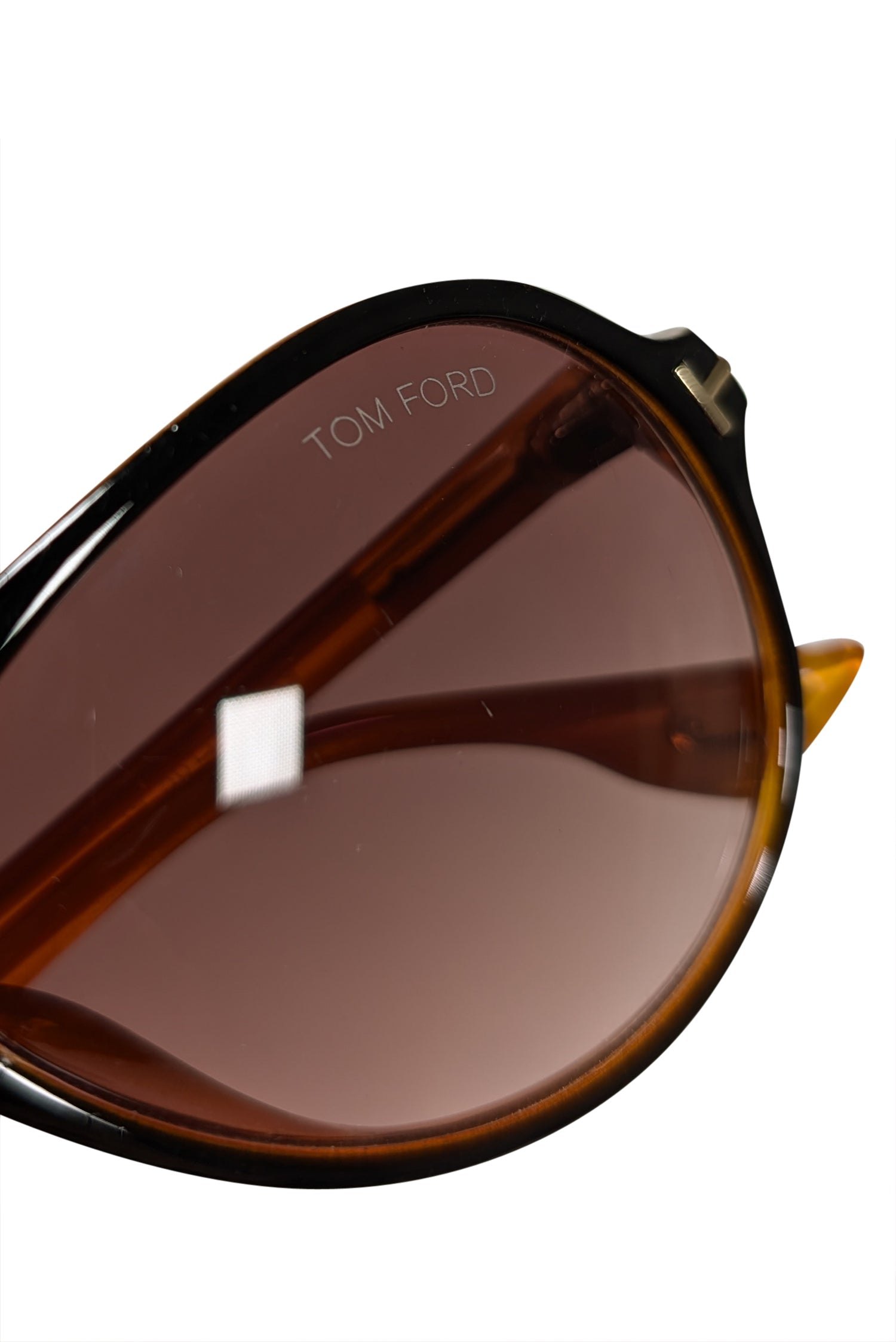 Tom Ford Brown & Orange Aviator Sunglasses - A Bold Fashion Statement