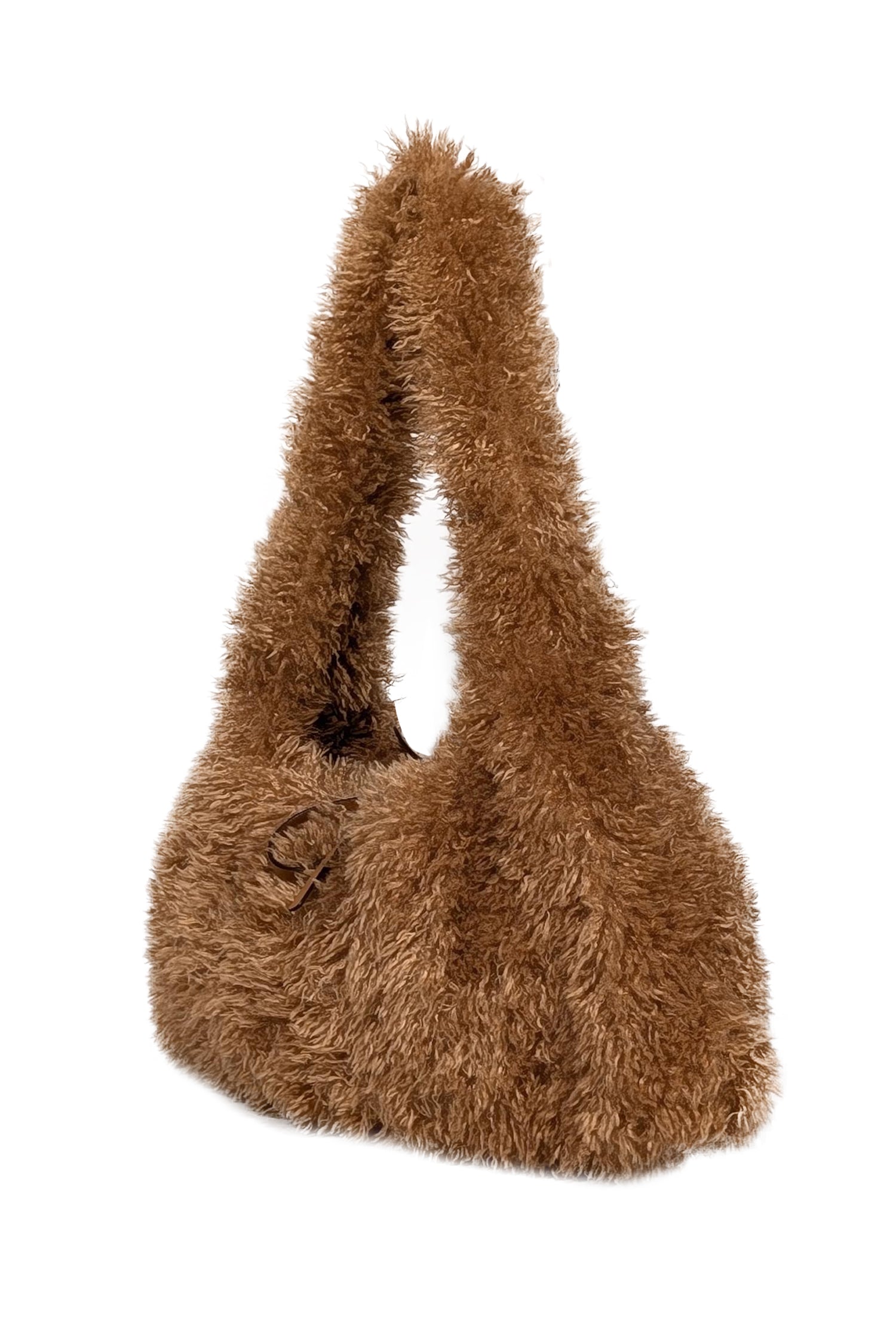 Proenza Schouler Tan Faux Shearling Shoulder Bag - The Ultimate Downtown Fashion Statement