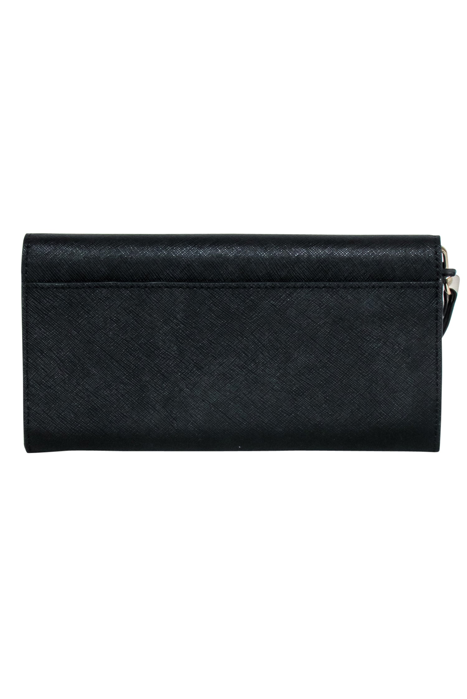Kate Spade Black Wristlet with Elegant Cream Bow