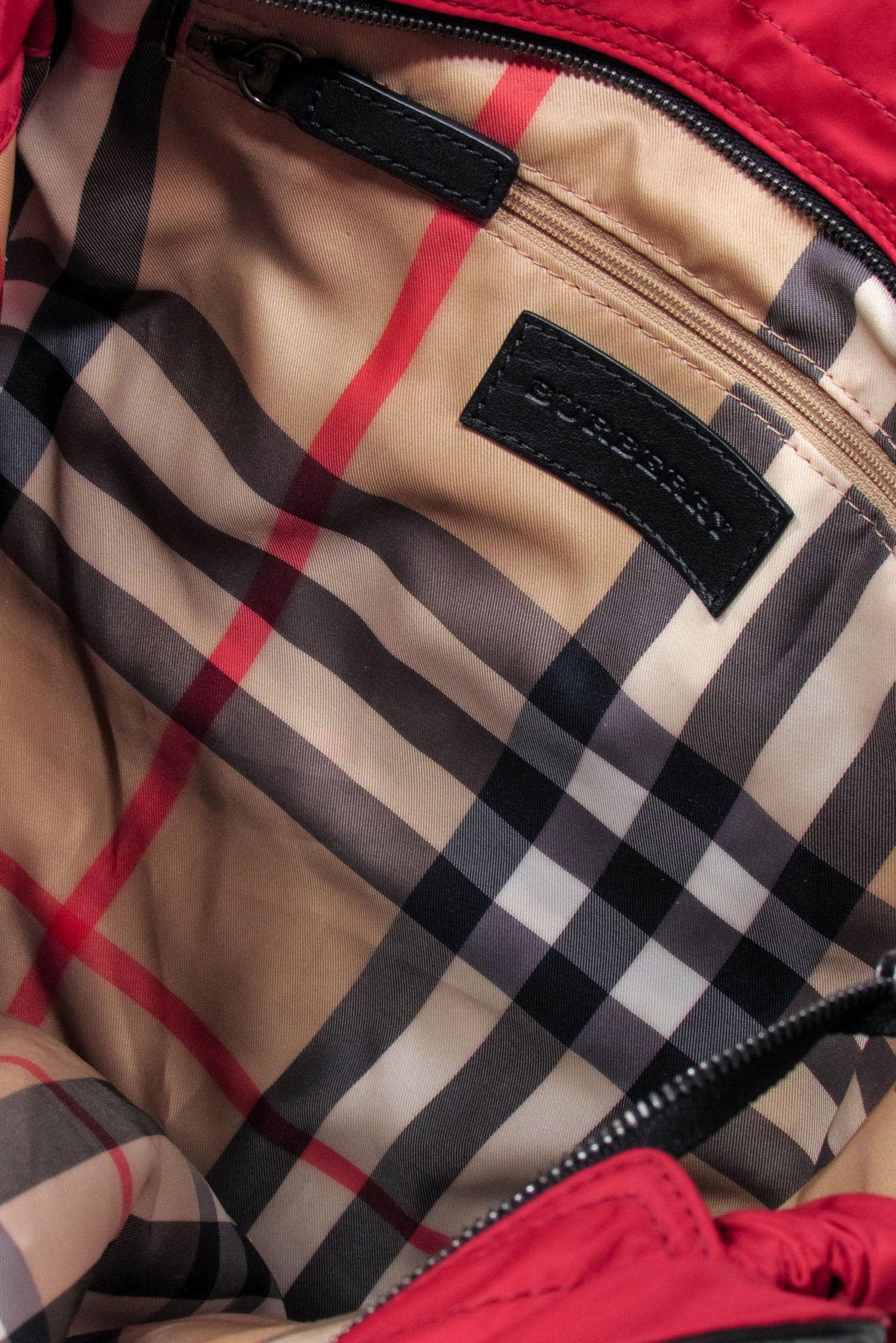 Burberry Red Nylon Tote Bag - The Ultimate Weekend Companion