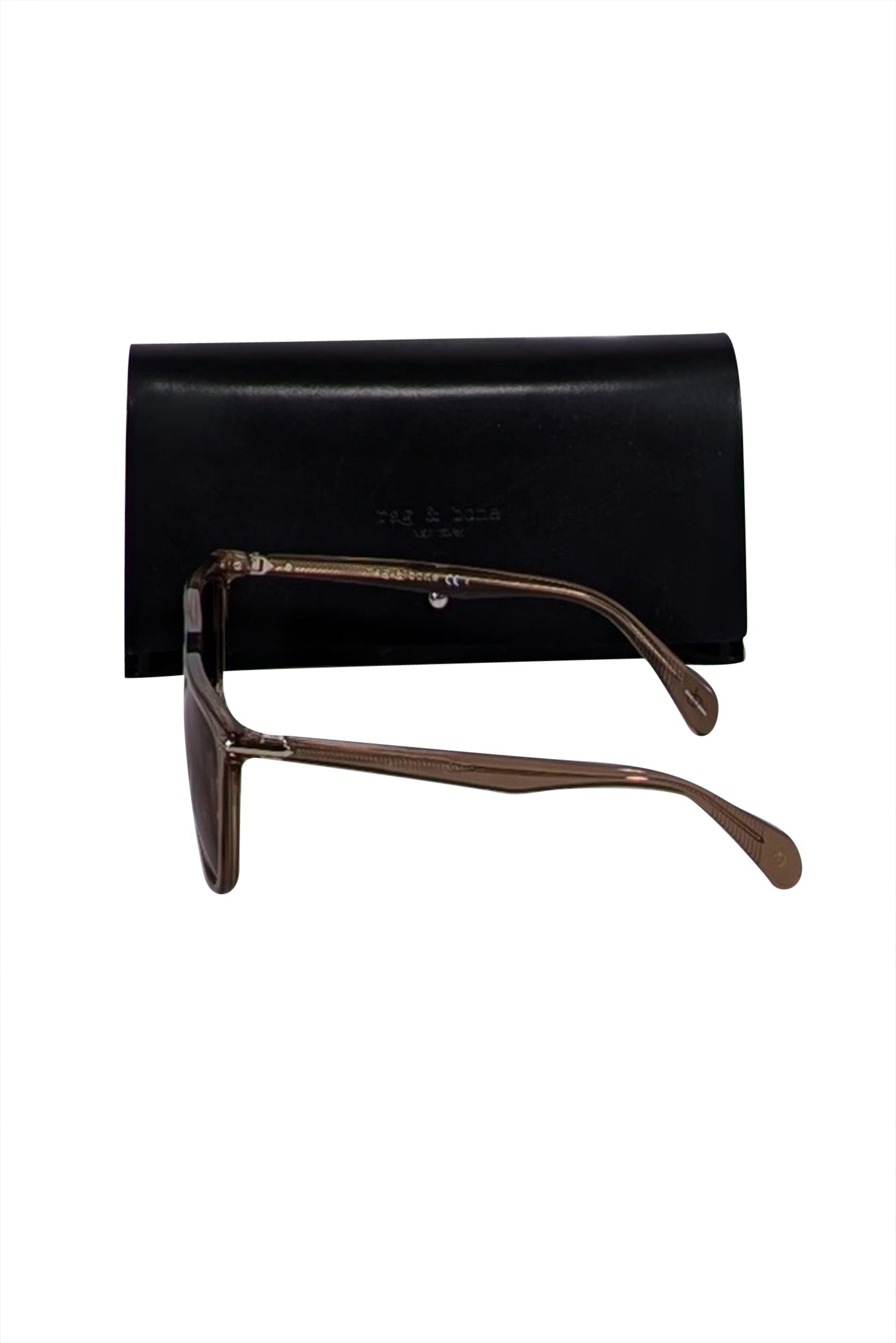 Rag & Bone Tan Translucent Sunglasses - A Trendy Vacation Essential
