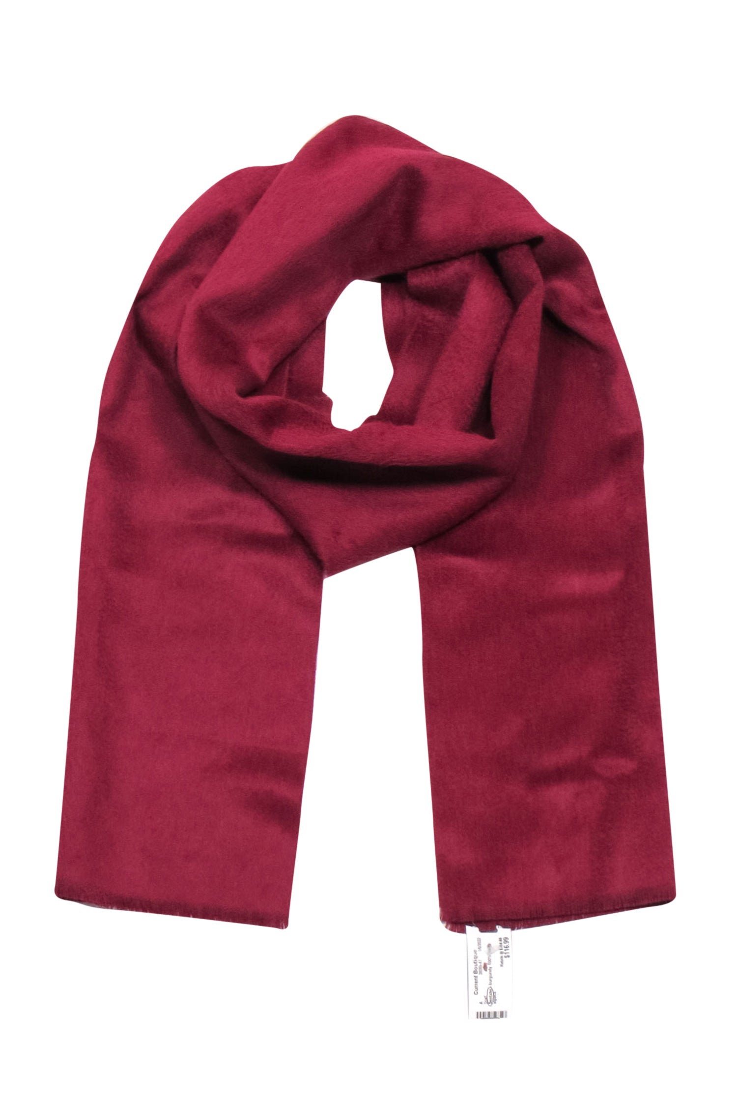 Sentaler's Irresistible Maroon Fuzzy Scarf
