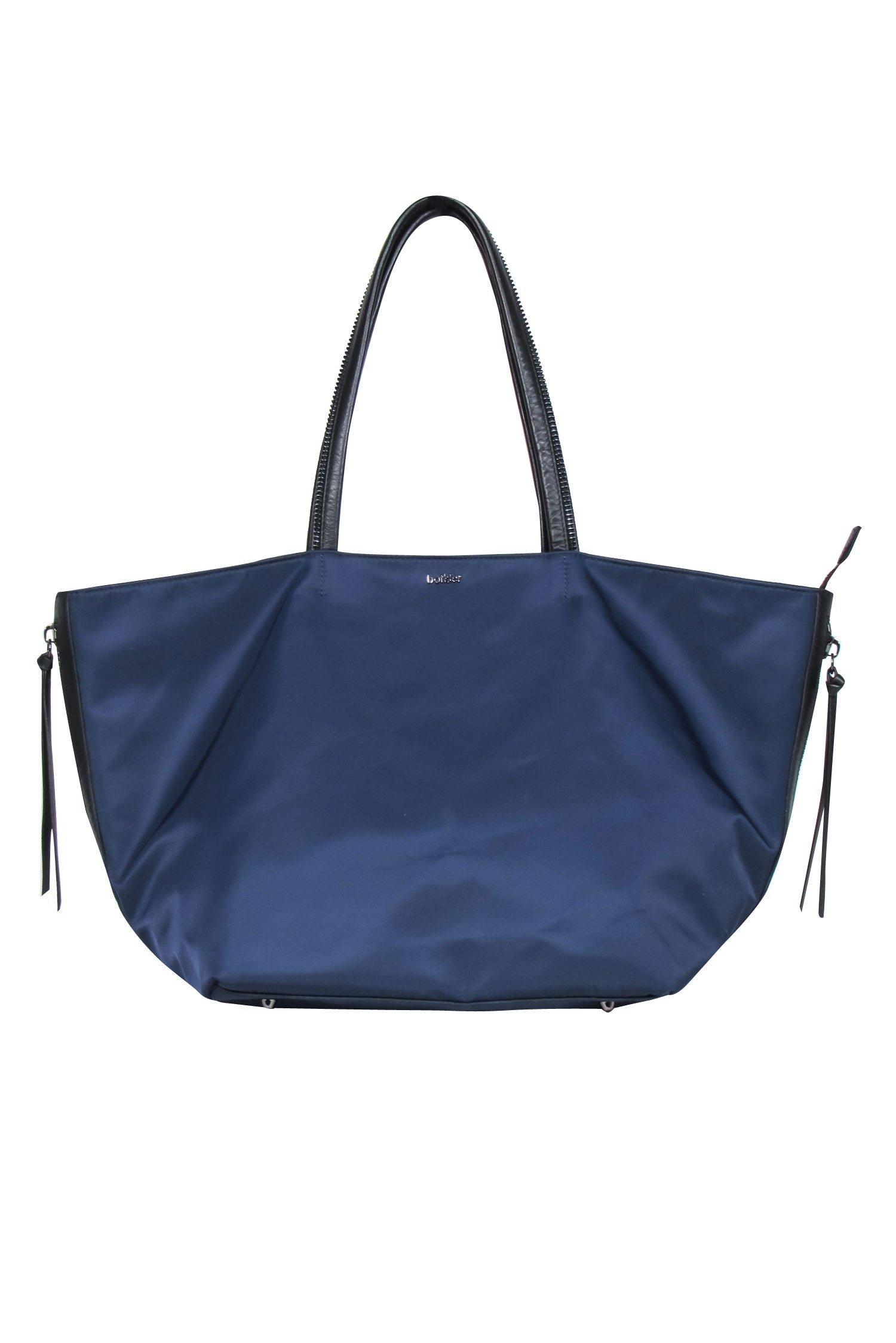 Botkier Navy Nylon Zipper Tote Bag - The Ultimate Spacious Companion