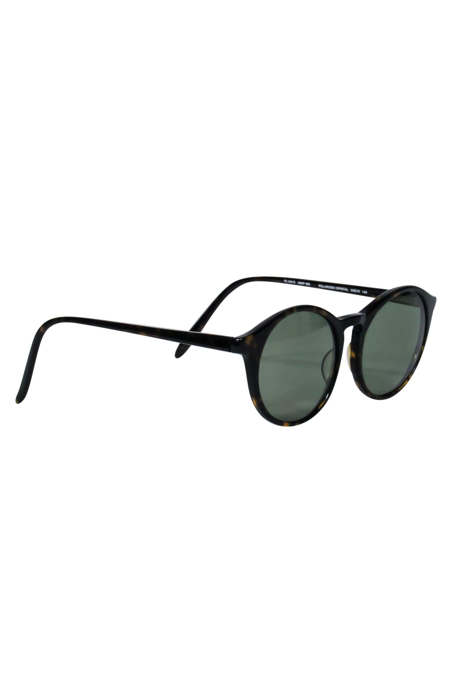 Ralph Lauren Dark Brown Tortoise Shell Round Sunglasses - A Chic Essential