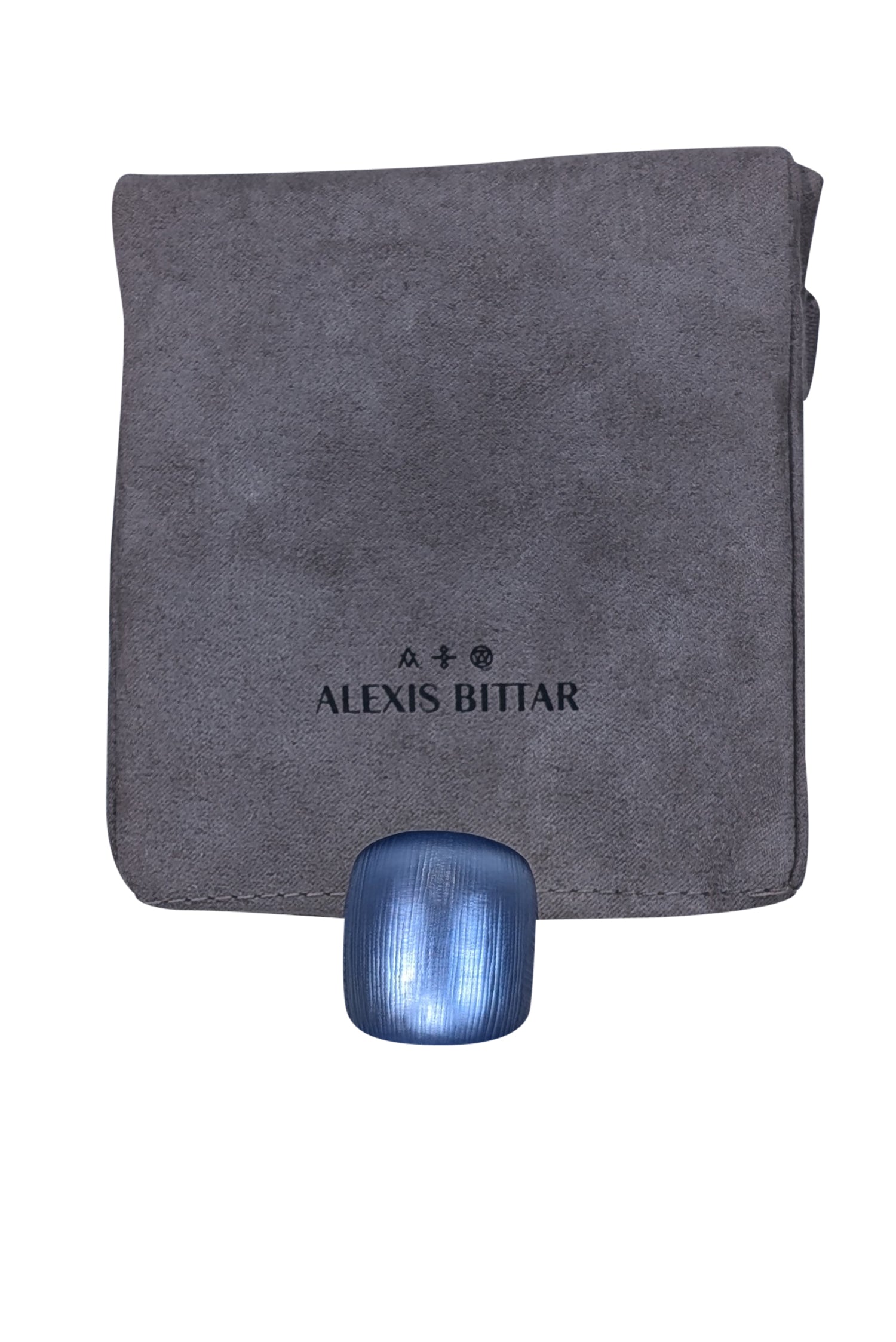 Alexis Bittar - Stunning Blue Lucite Ring Size 7
