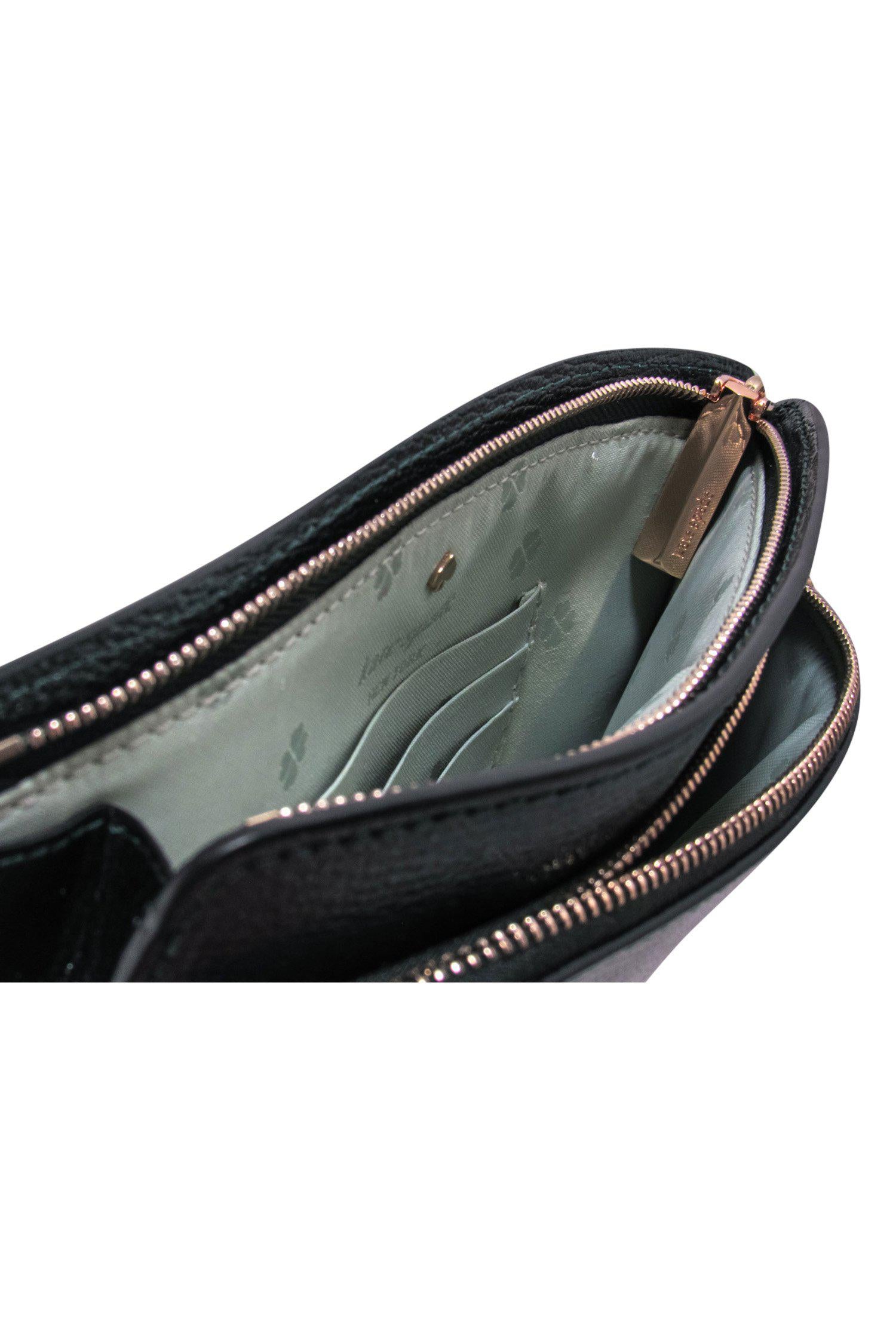 Kate Spade - Festive Small Metallic Green Leather Crossbody