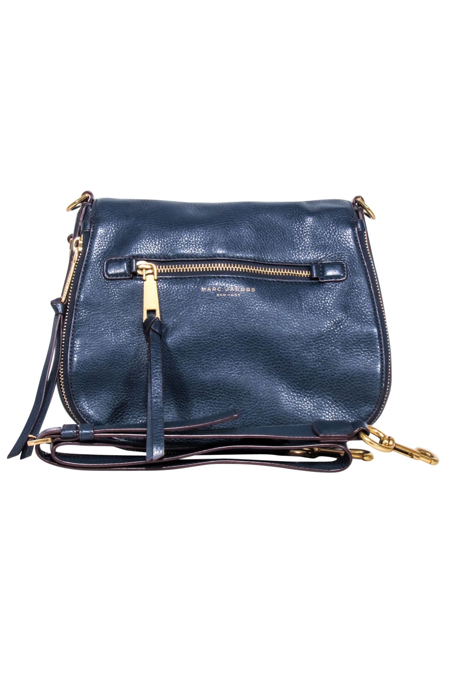 Marc Jacobs Navy Pebbled Leather Crossbody Bag: A Timeless Fashion Statement