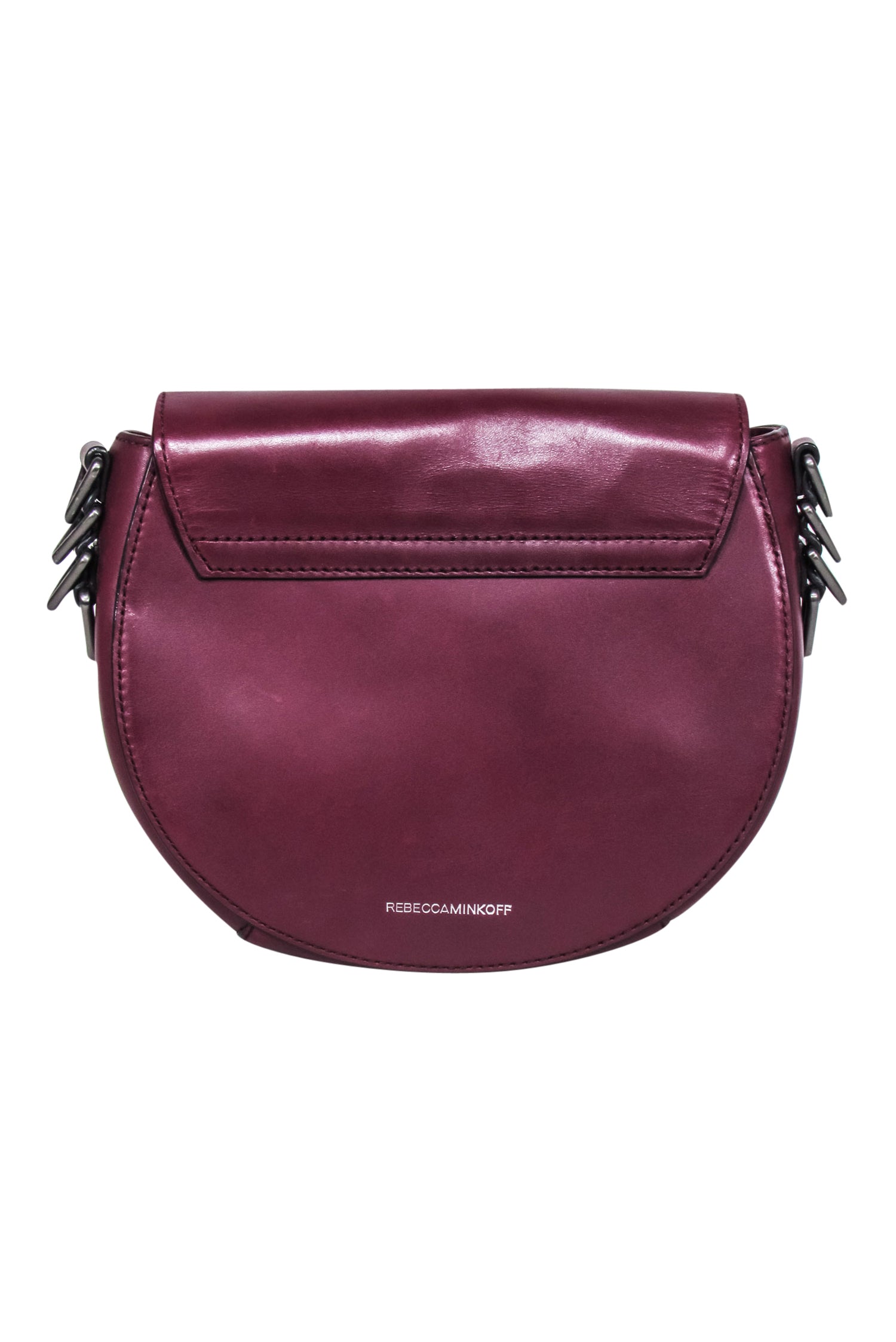 Rebecca Minkoff's Stunning Burgundy Astor Leather Saddle Bag