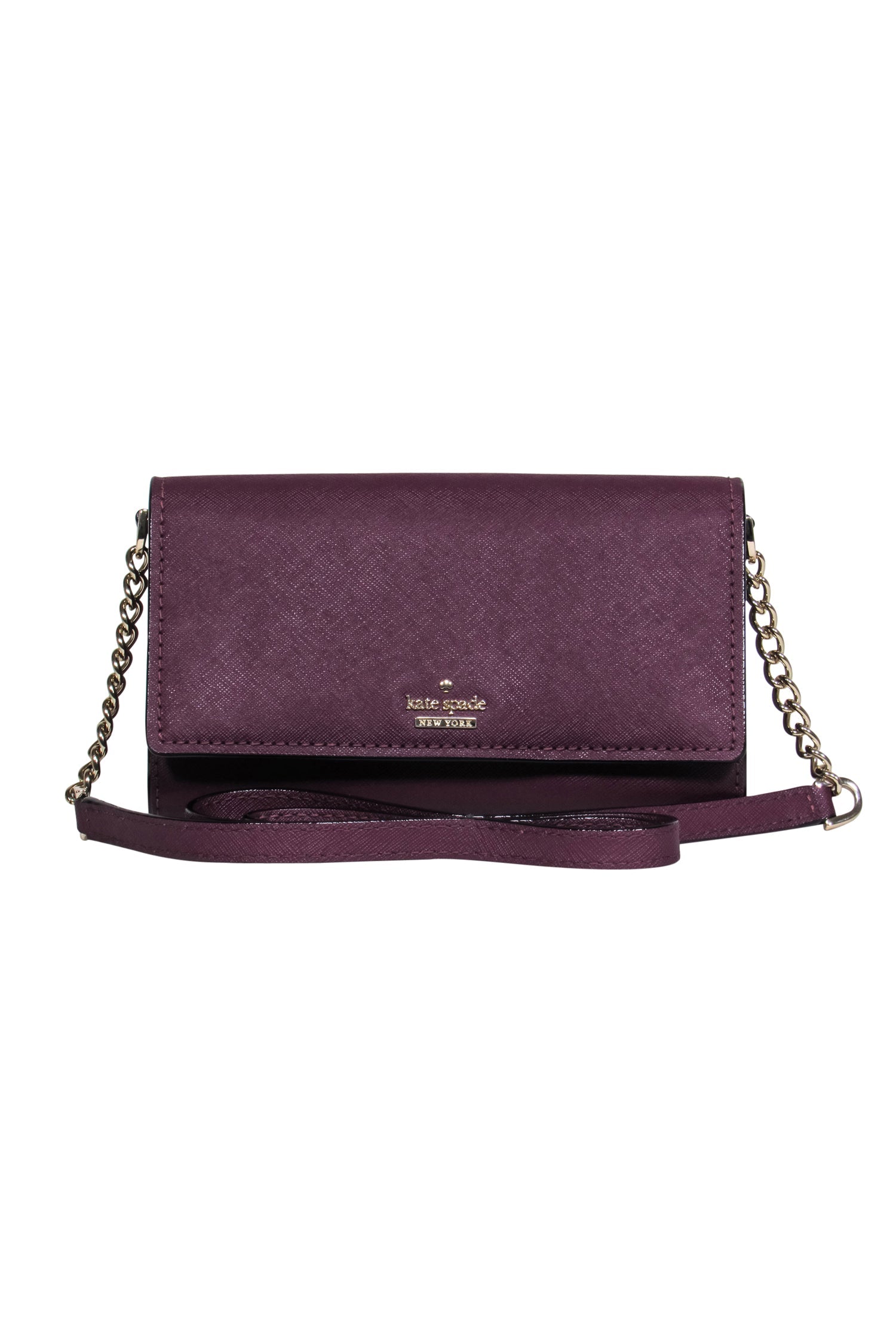 Kate Spade Maroon Saffiano Leather Crossbody - A Chic Essential