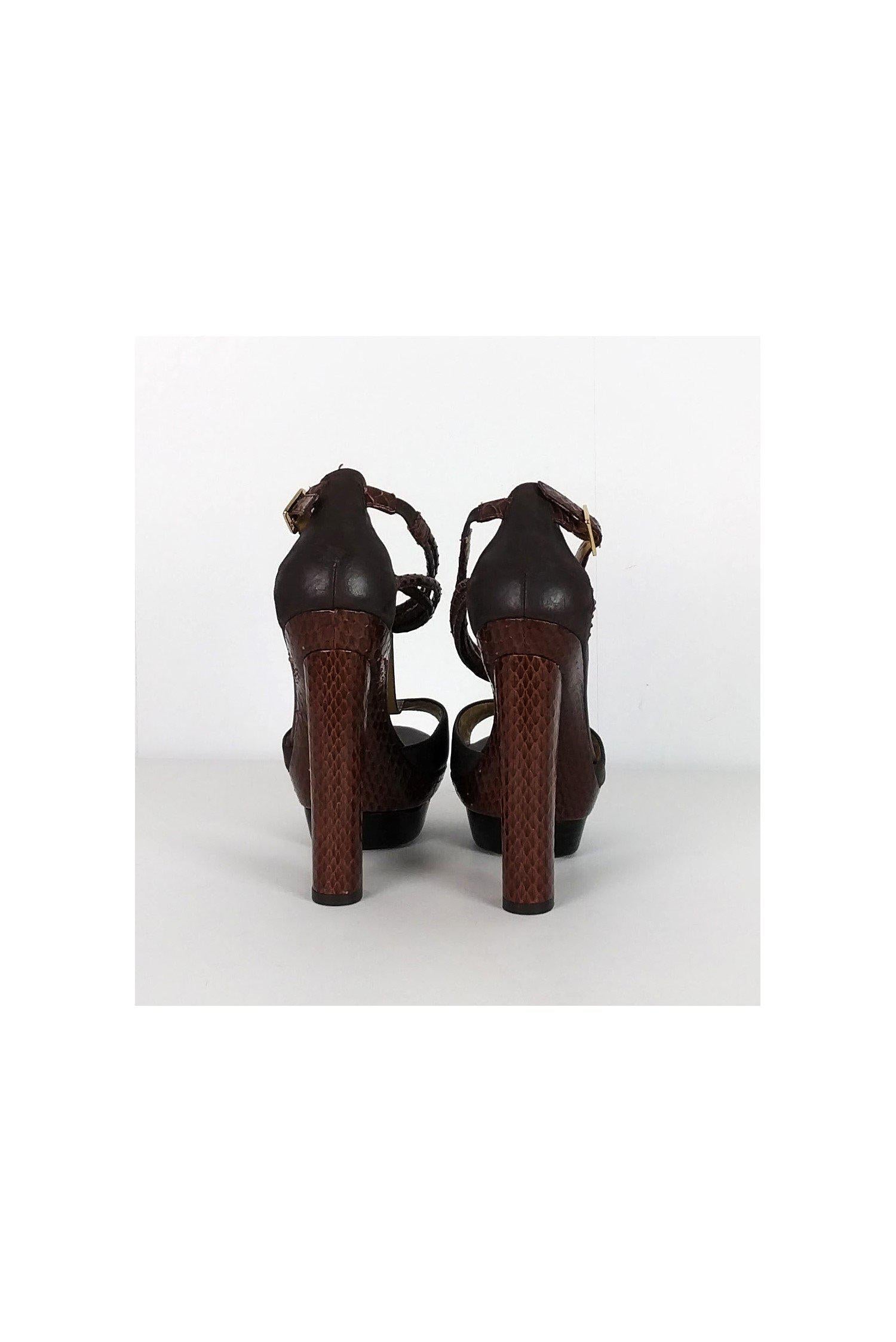 Rachel Zoe's Stunning Brown Platform Heels - Size 7.5