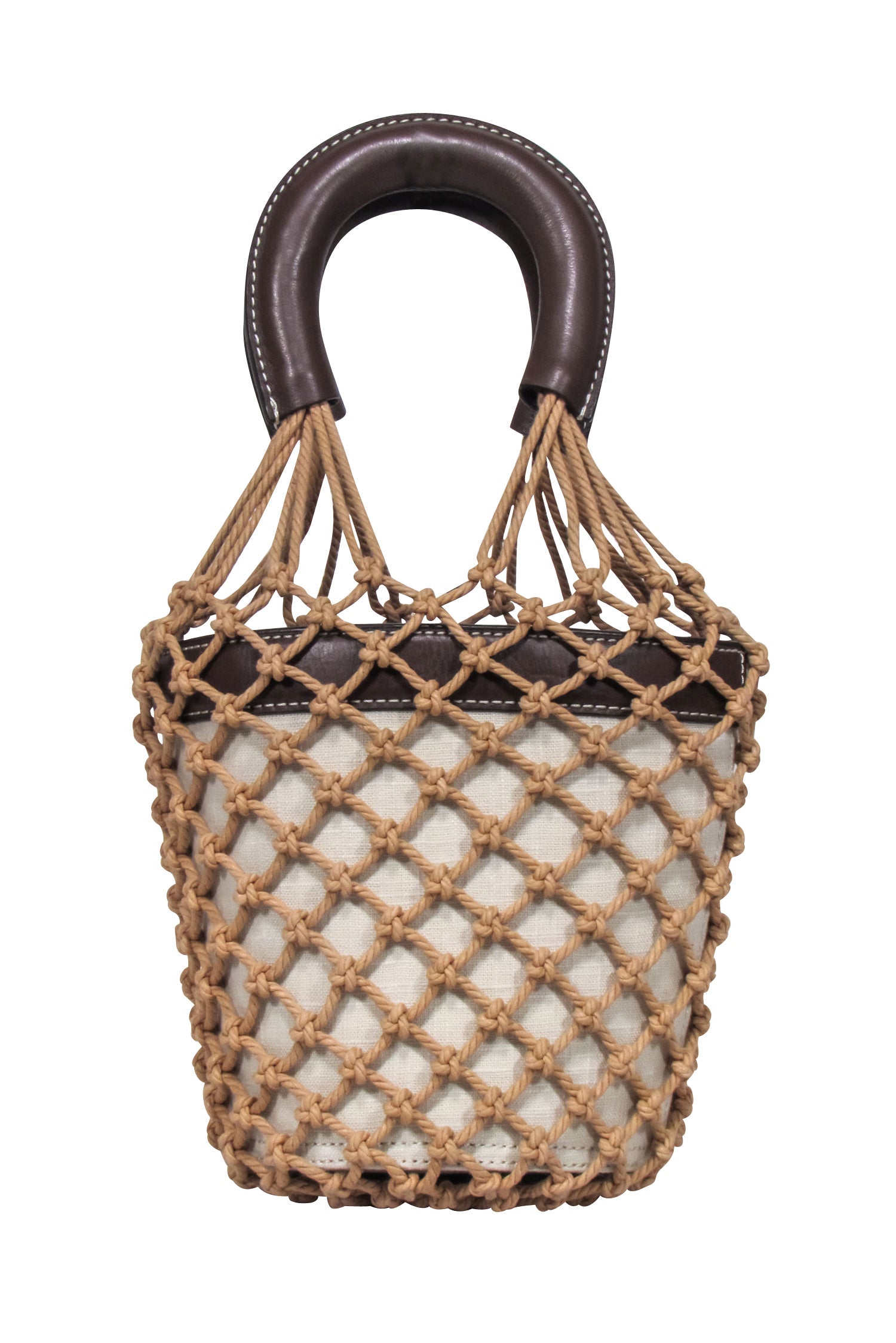 Staud Beige Rope-Trimmed Bucket Bag: The Ultimate Vacation Companion