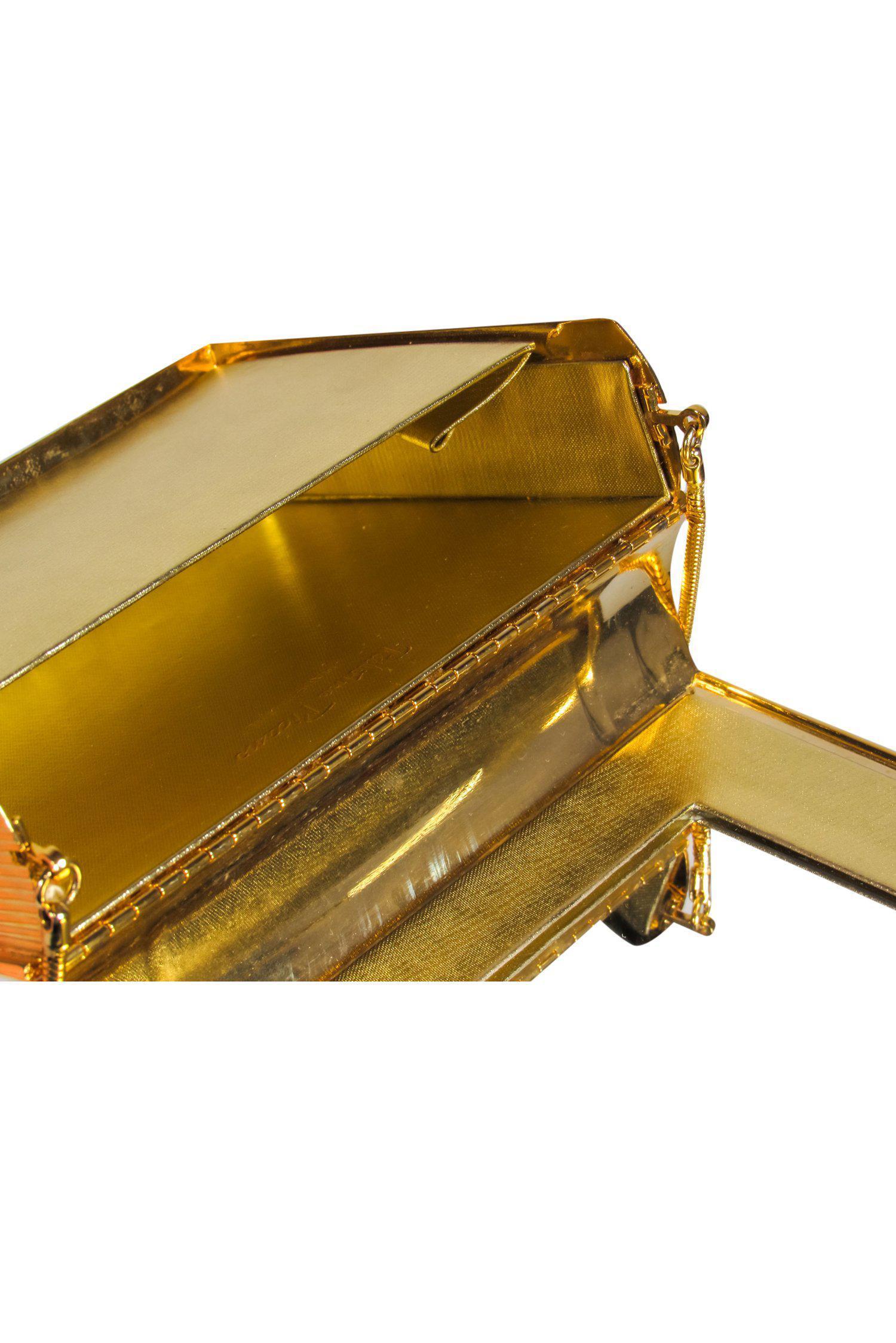 Paloma Picasso Vintage Gold Alphabet-Embossed Book Crossbody Bag: A Fashion Statement