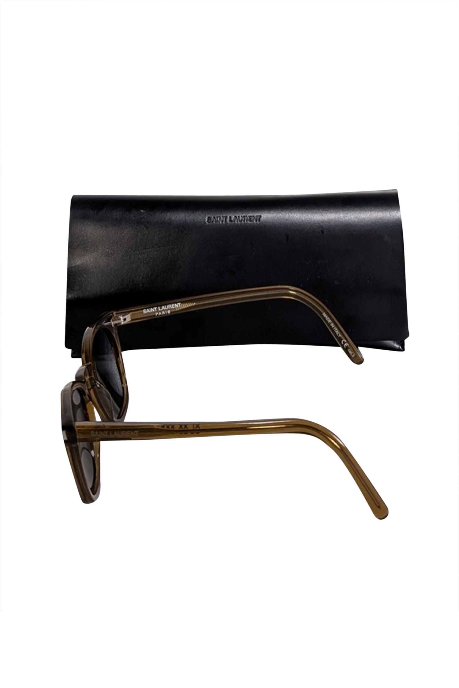 Yves Saint Laurent - Stylish Brown Translucent Sunglasses