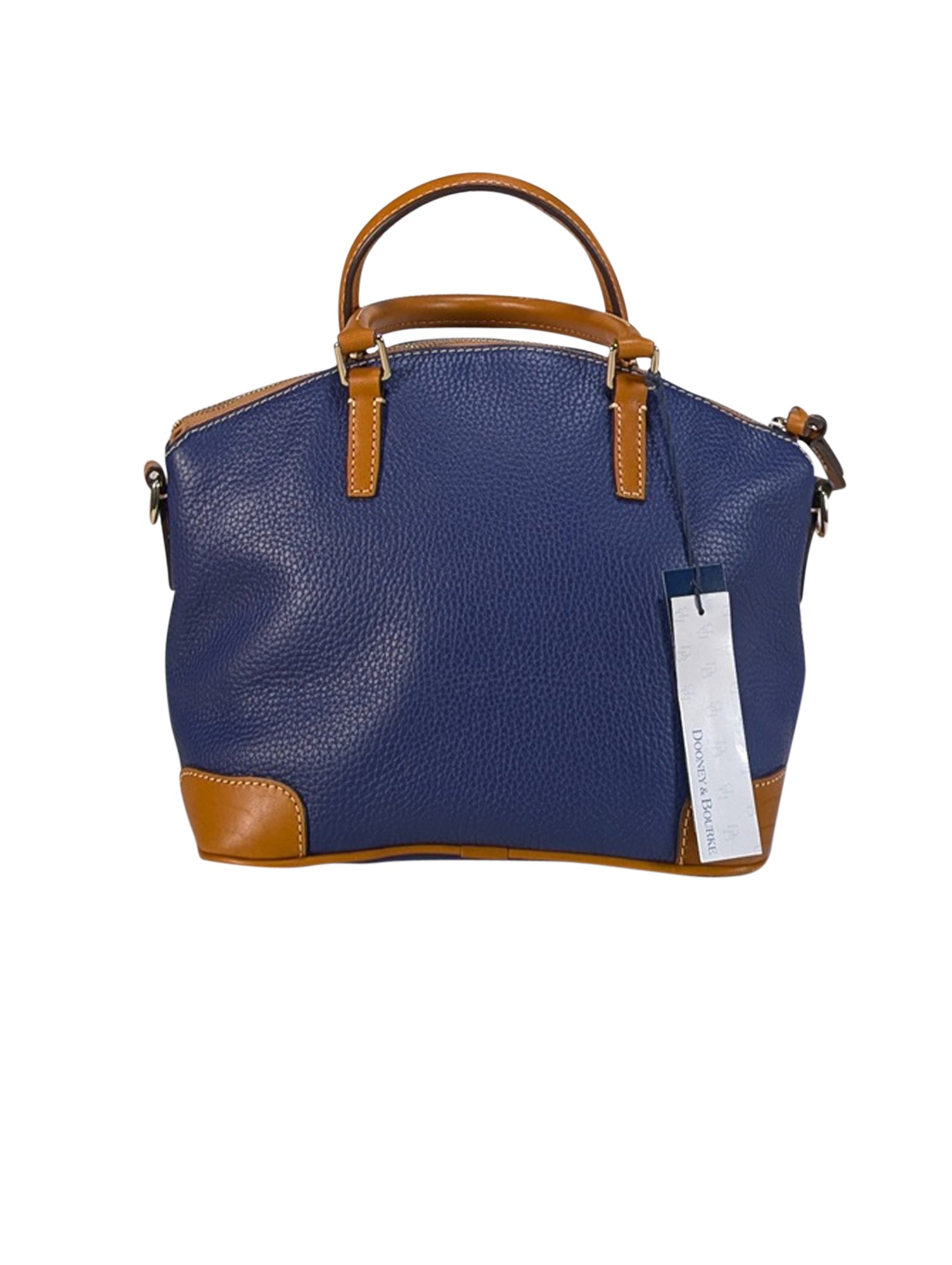 Dooney & Bourke - Stunning Navy Blue Pebbled Leather Charli Satchel
