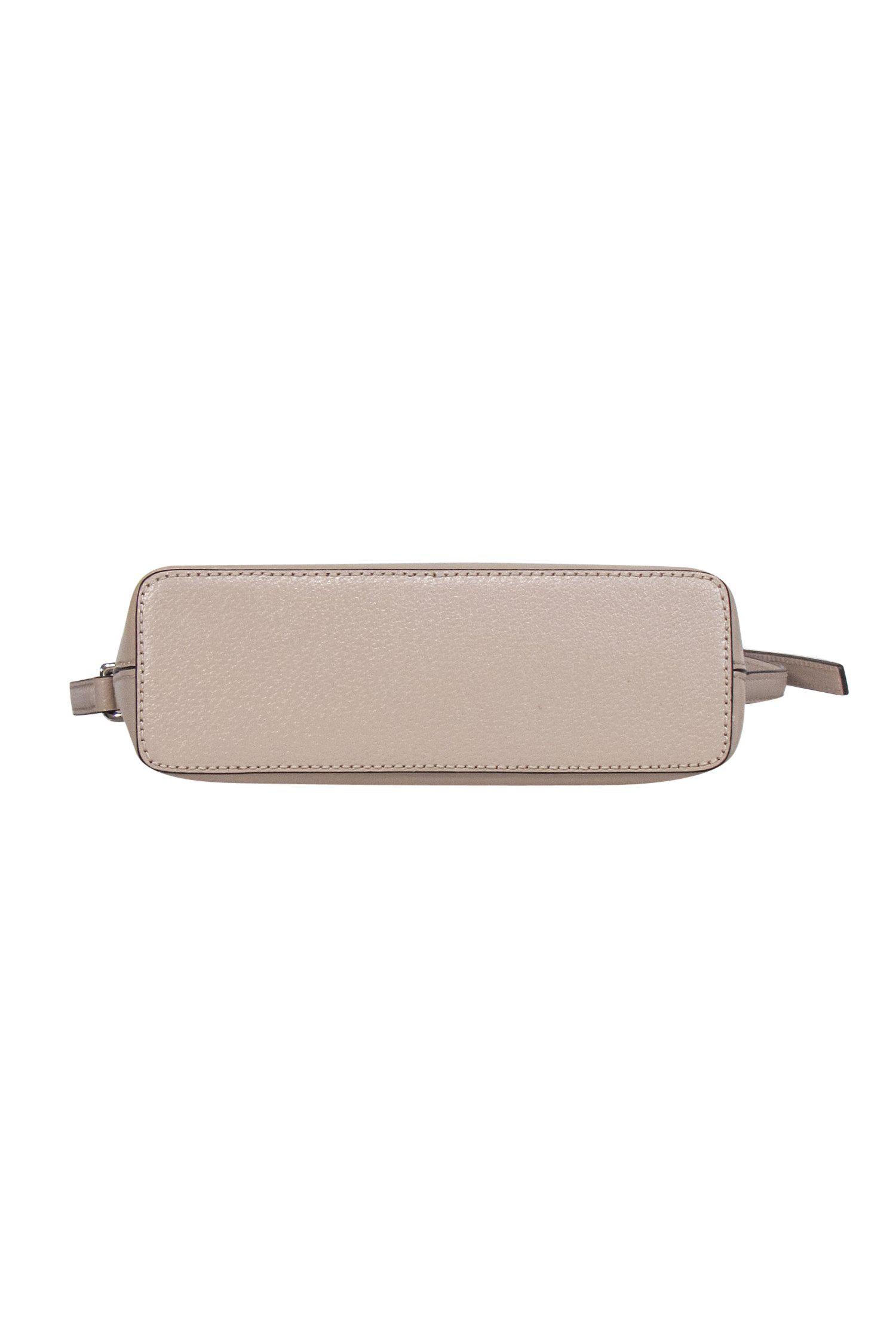 Kate Spade Pinkish Beige Smooth Leather Crossbody: Chic & Effortless