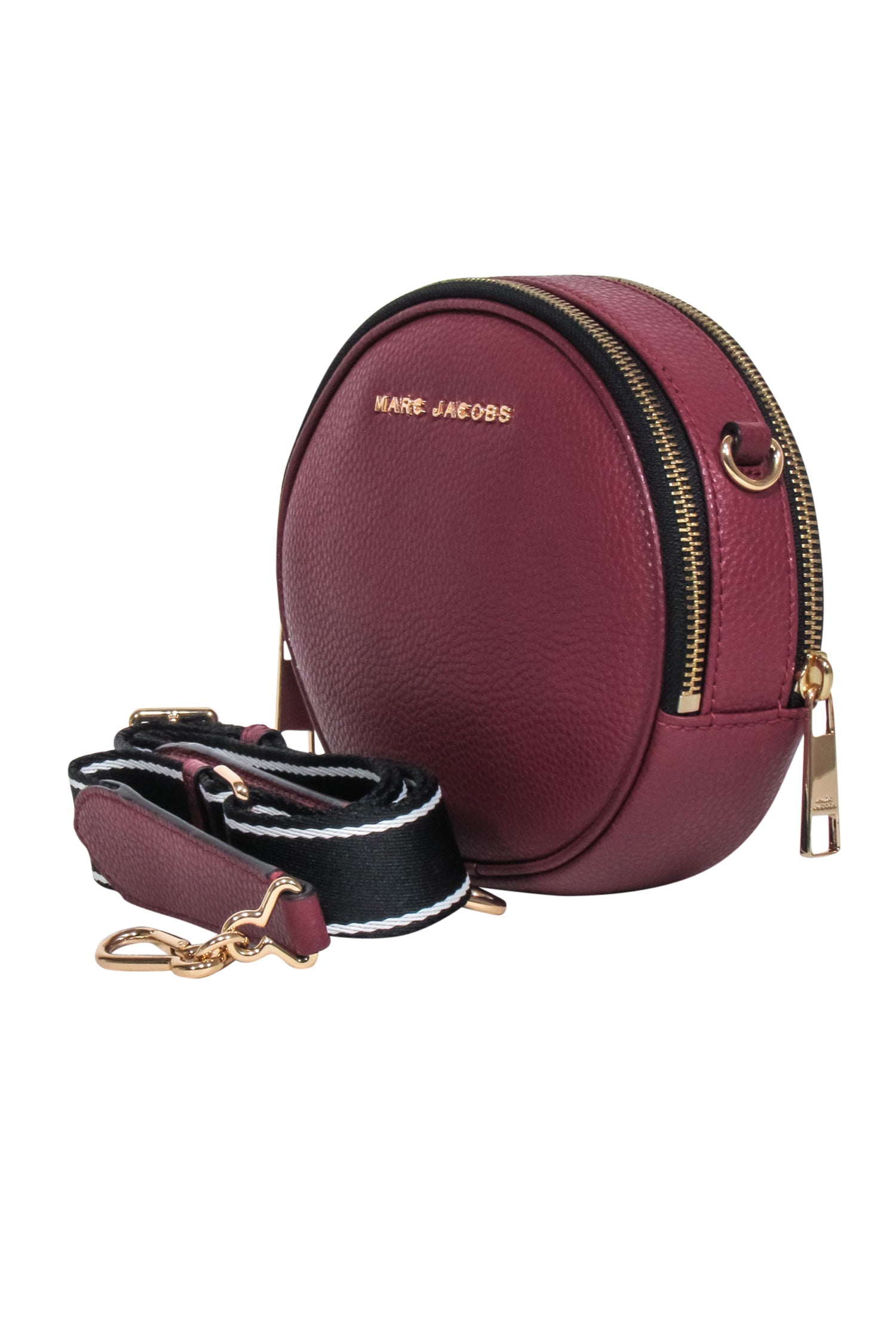 Marc Jacobs - Stunning Red Pebbled Leather Round Crossbody Bag