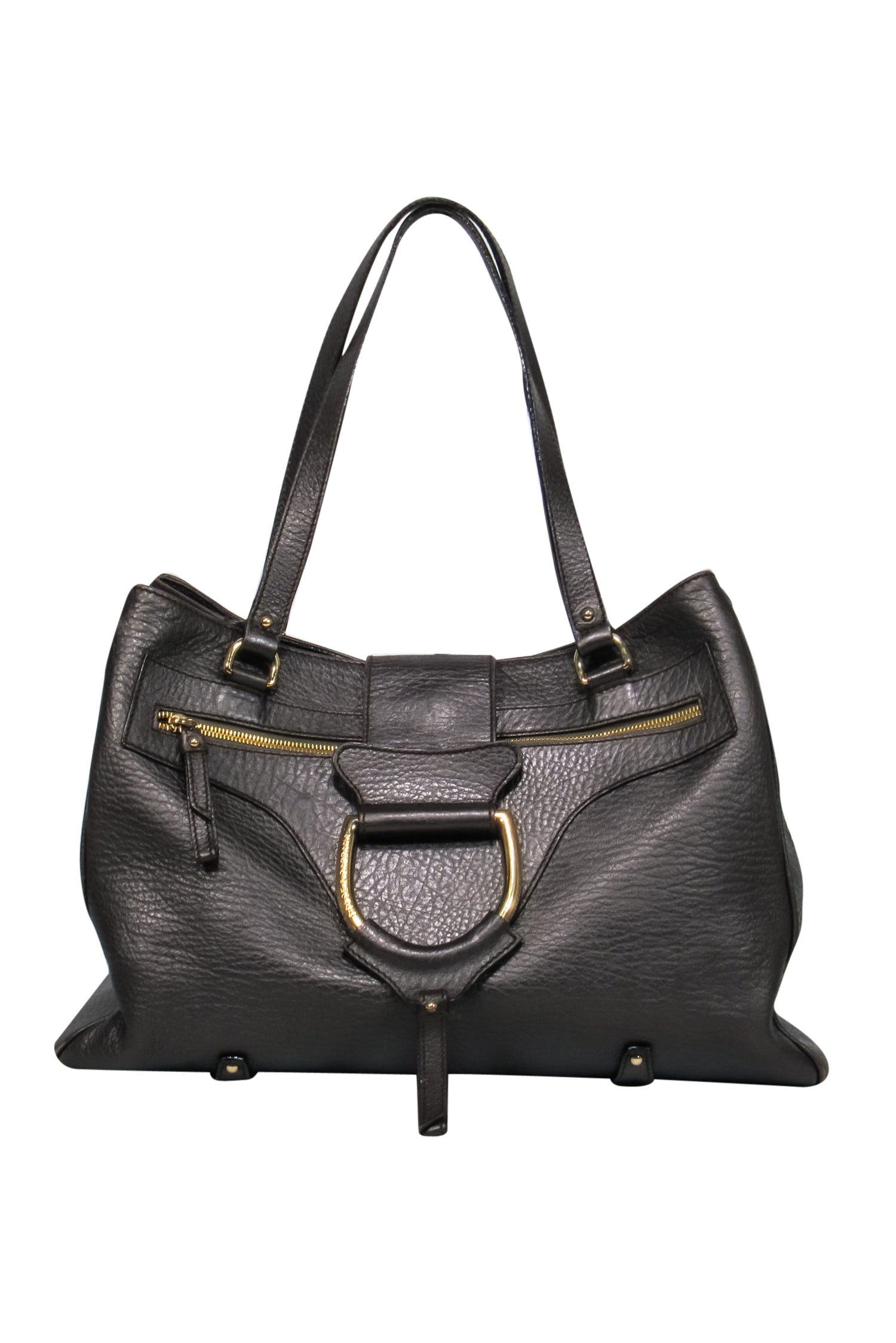 Dolce & Gabbana - Exquisite Bronze Pebbled Leather Handbag