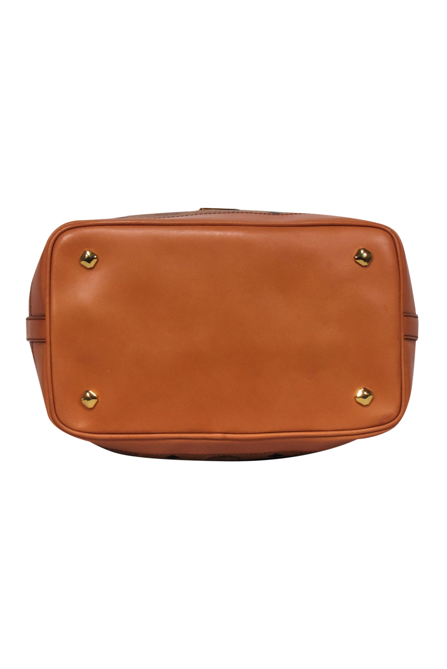 MCM Tan Dessau Medium Visetos Bucket Bag - A Chic Fashion Essential