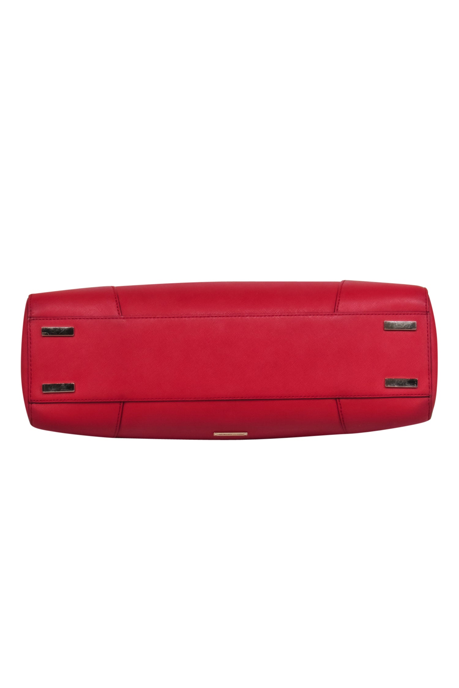 Rebecca Minkoff's Stunning Bright Red Convertible Leather Tote with Zipper Trim