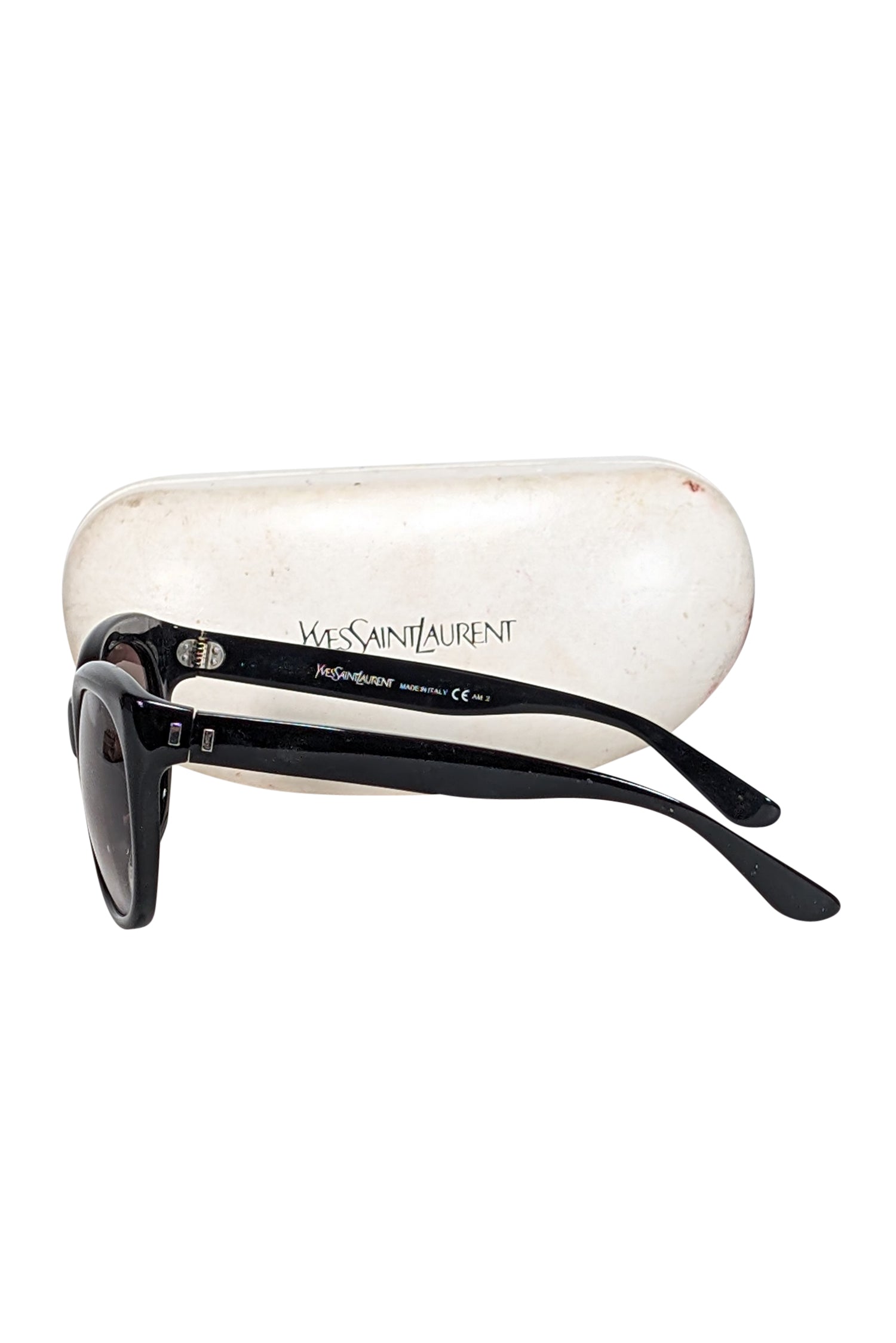 Yves Saint Laurent - Stunning Black Oversized Rounded Sunglasses