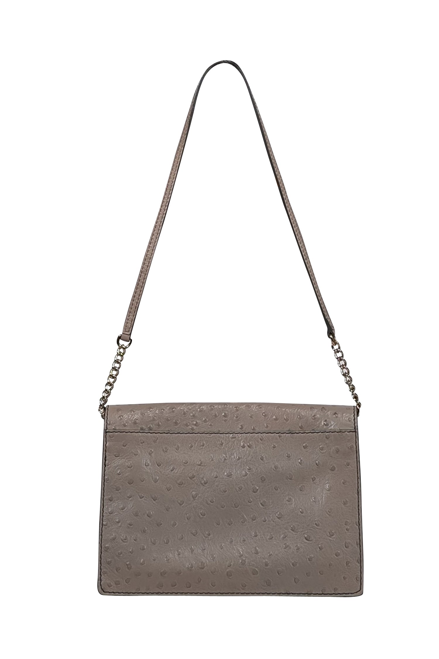 Kate Spade Taupe Textured Leather Shoulder Bag - Chic and Eye - Catching