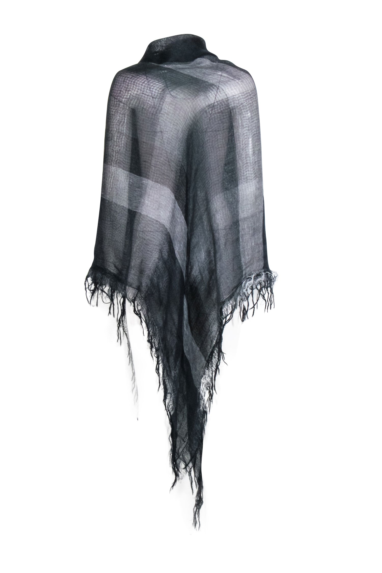 Missoni - Chic Black & Grey Plaid Shawl Scarf